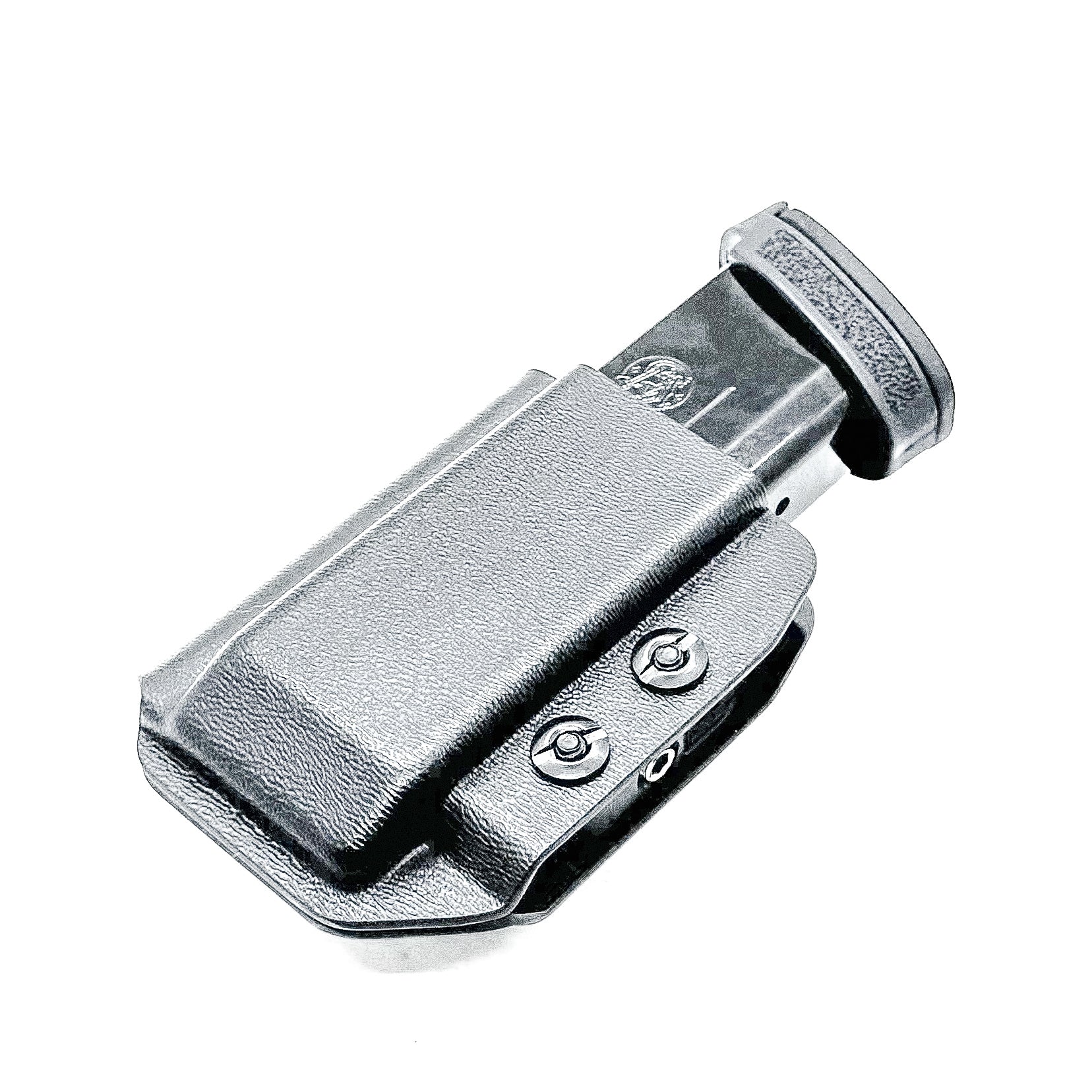 Black Kydex IWB Inside Waistband magazine holster or pouch for the S&W Shield X from Four Brothers Holsters. 4BROS Magazine carriers are made in the USA!