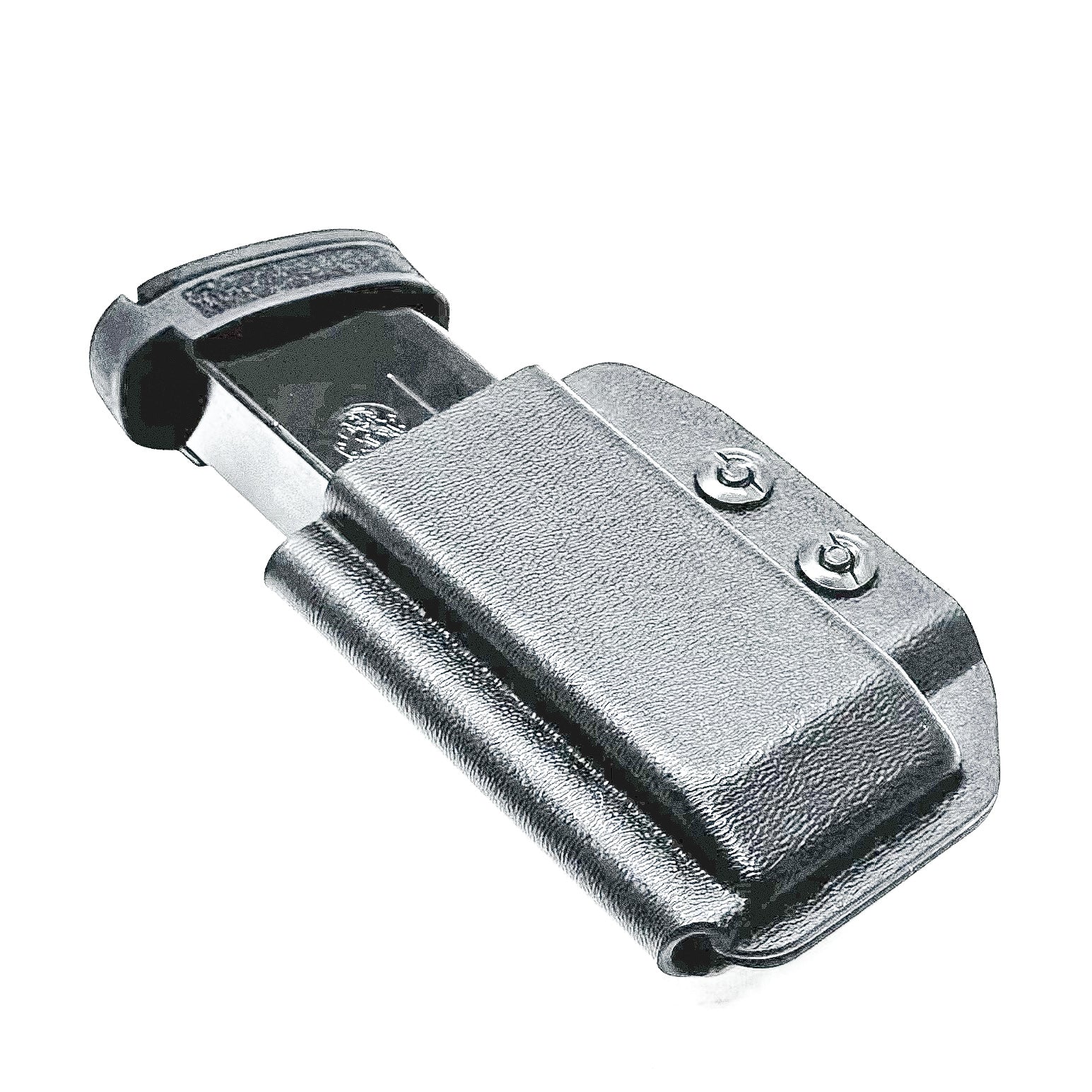 Black Kydex IWB Inside Waistband magazine holster or pouch for the S&W Shield X from Four Brothers Holsters. 4BROS Magazine carriers are made in the USA!