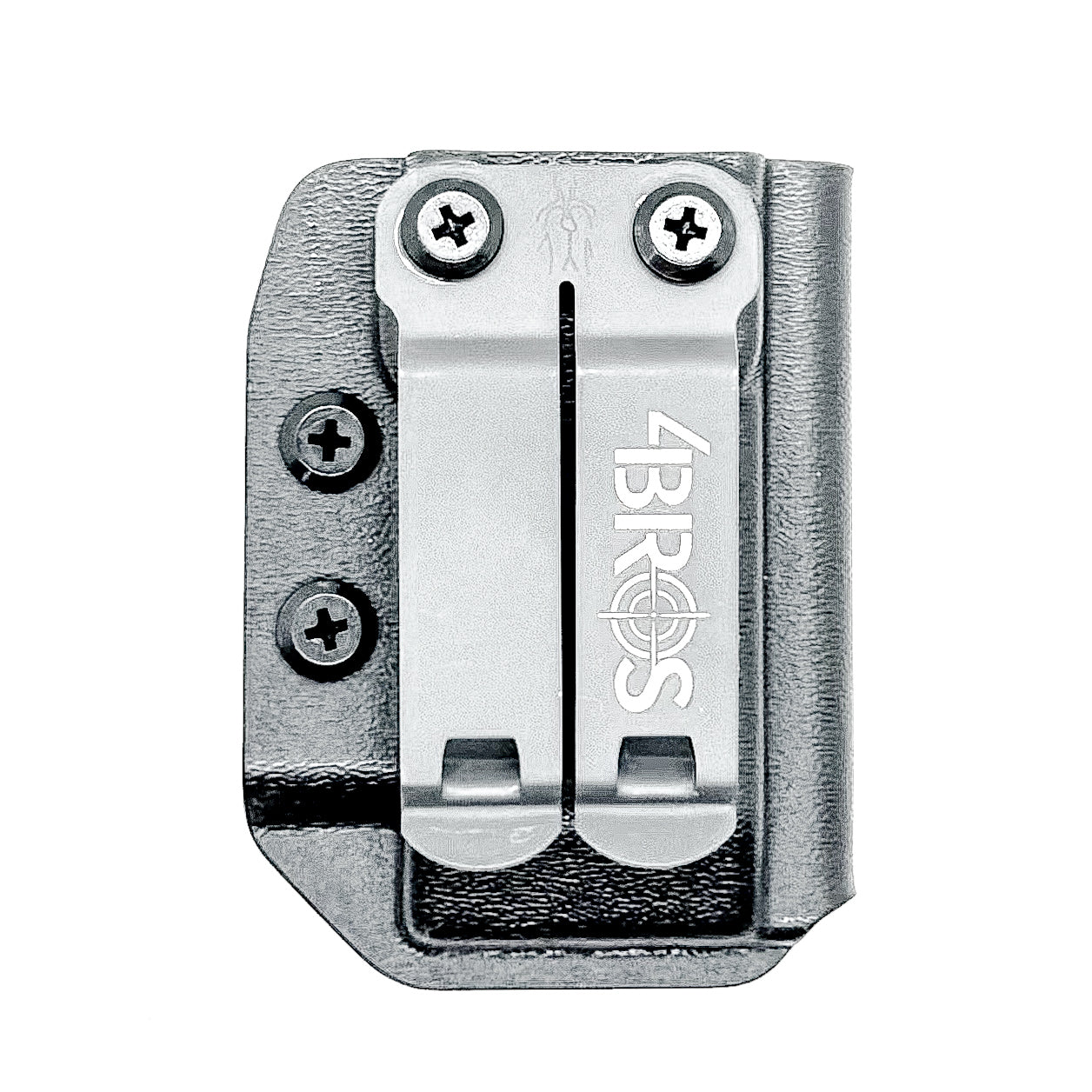 Black Kydex IWB Inside Waistband magazine holster or pouch for the S&W Shield X from Four Brothers Holsters. 4BROS Magazine carriers are made in the USA!