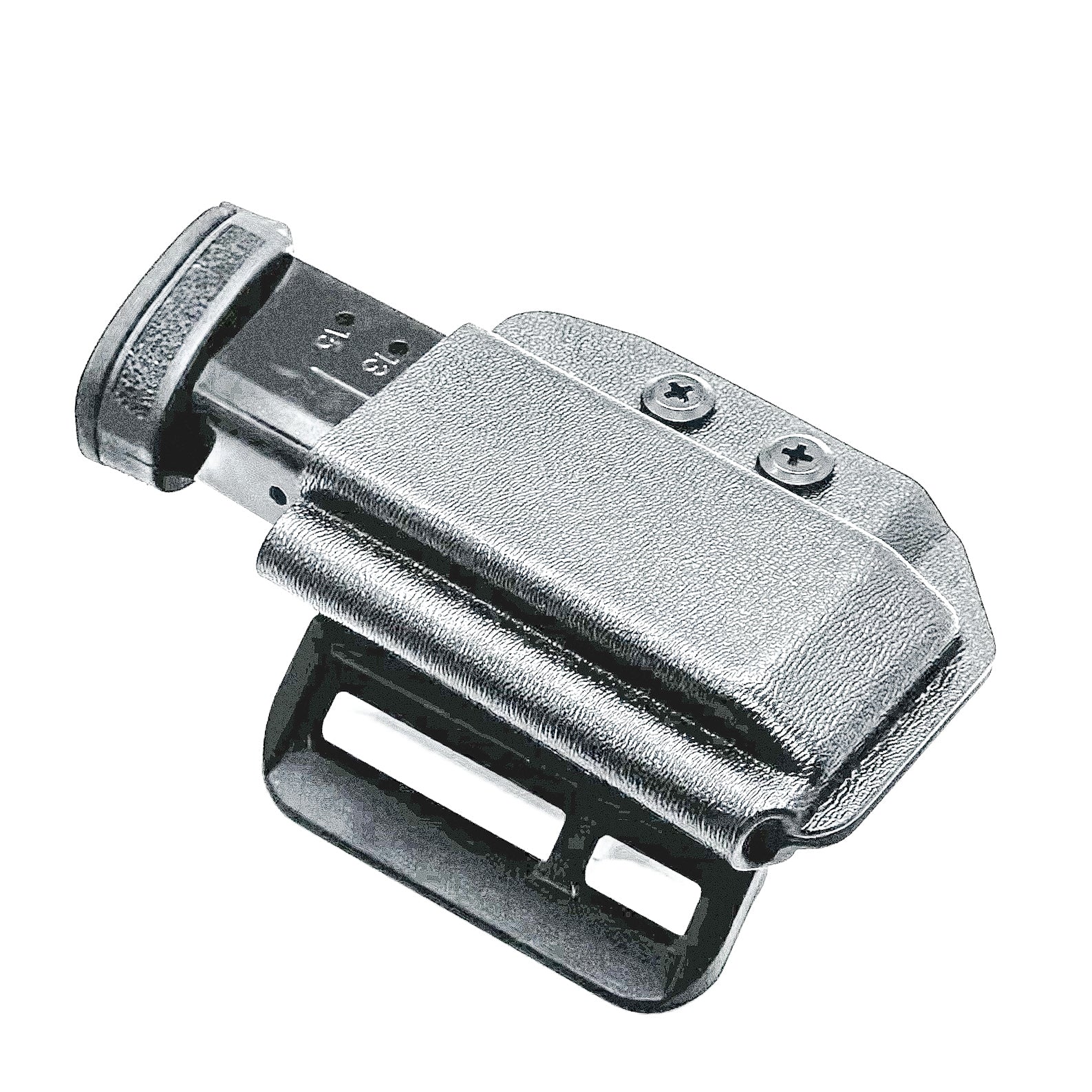 Black Kydex OWB Outside Waistband magazine holster or pouch for the S&W Shield X from Four Brothers Holsters. 4BROS Magazine carriers are made in the USA!