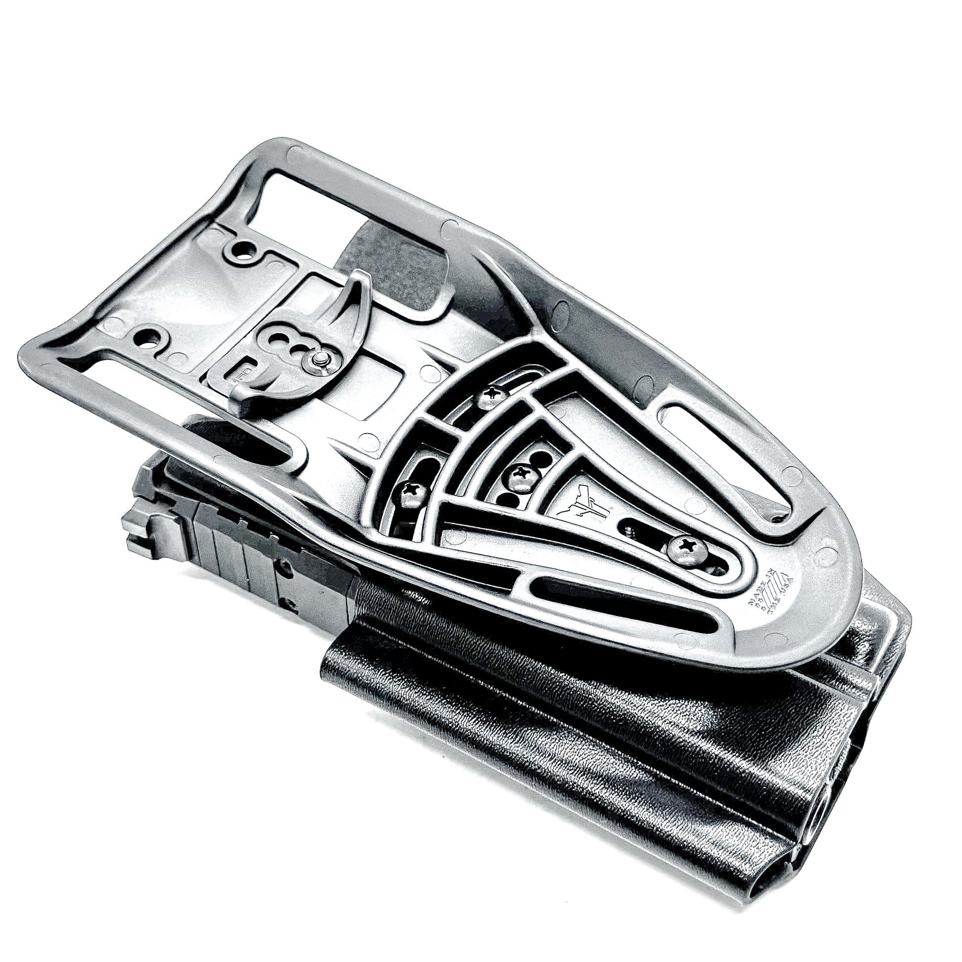 Black Springfield Echelon Duty & Competition Holster with duty drop hanger, Streamlight TLR-7 compatibility