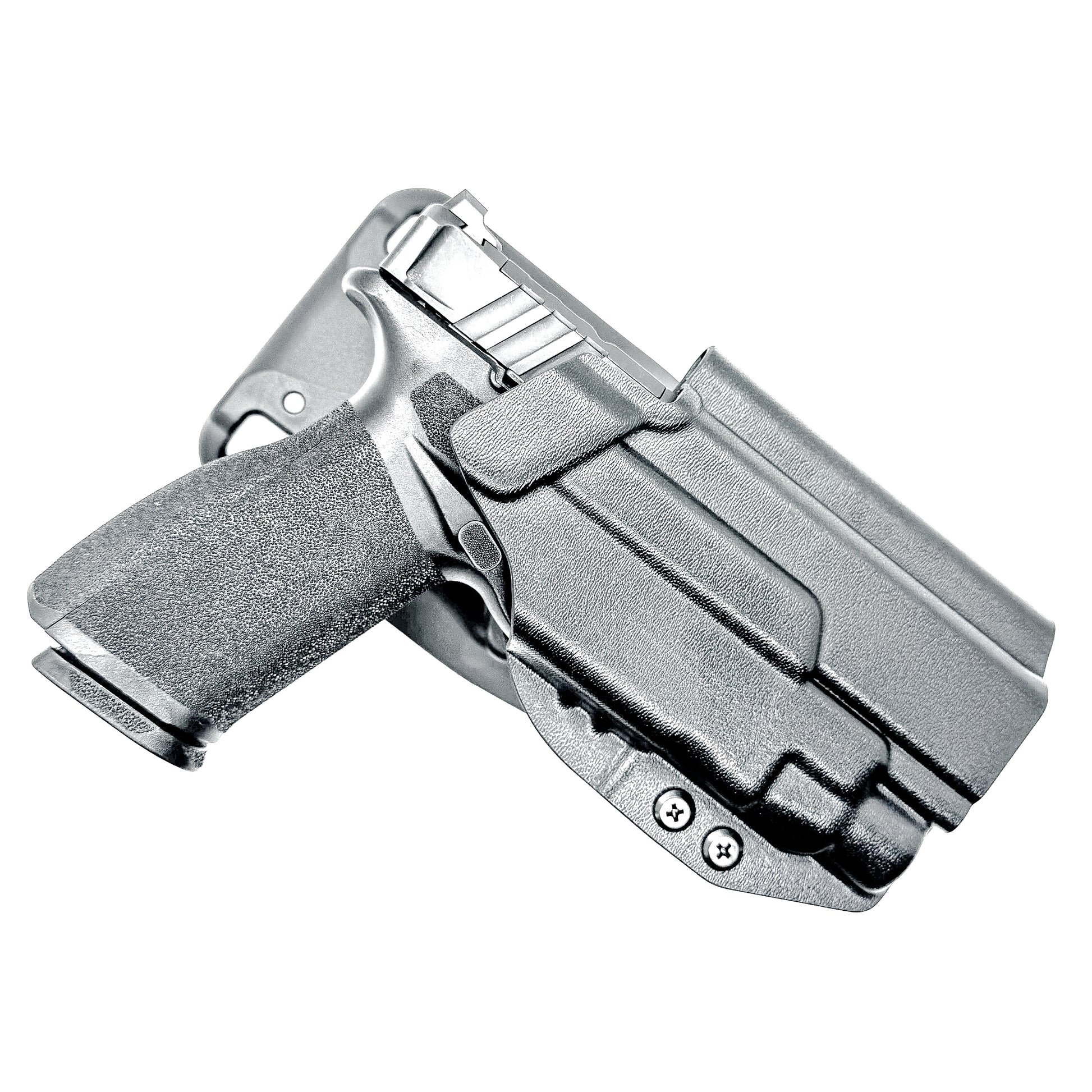 Black Springfield Echelon Duty & Competition Holster with duty drop hanger, Streamlight TLR-7 compatibility