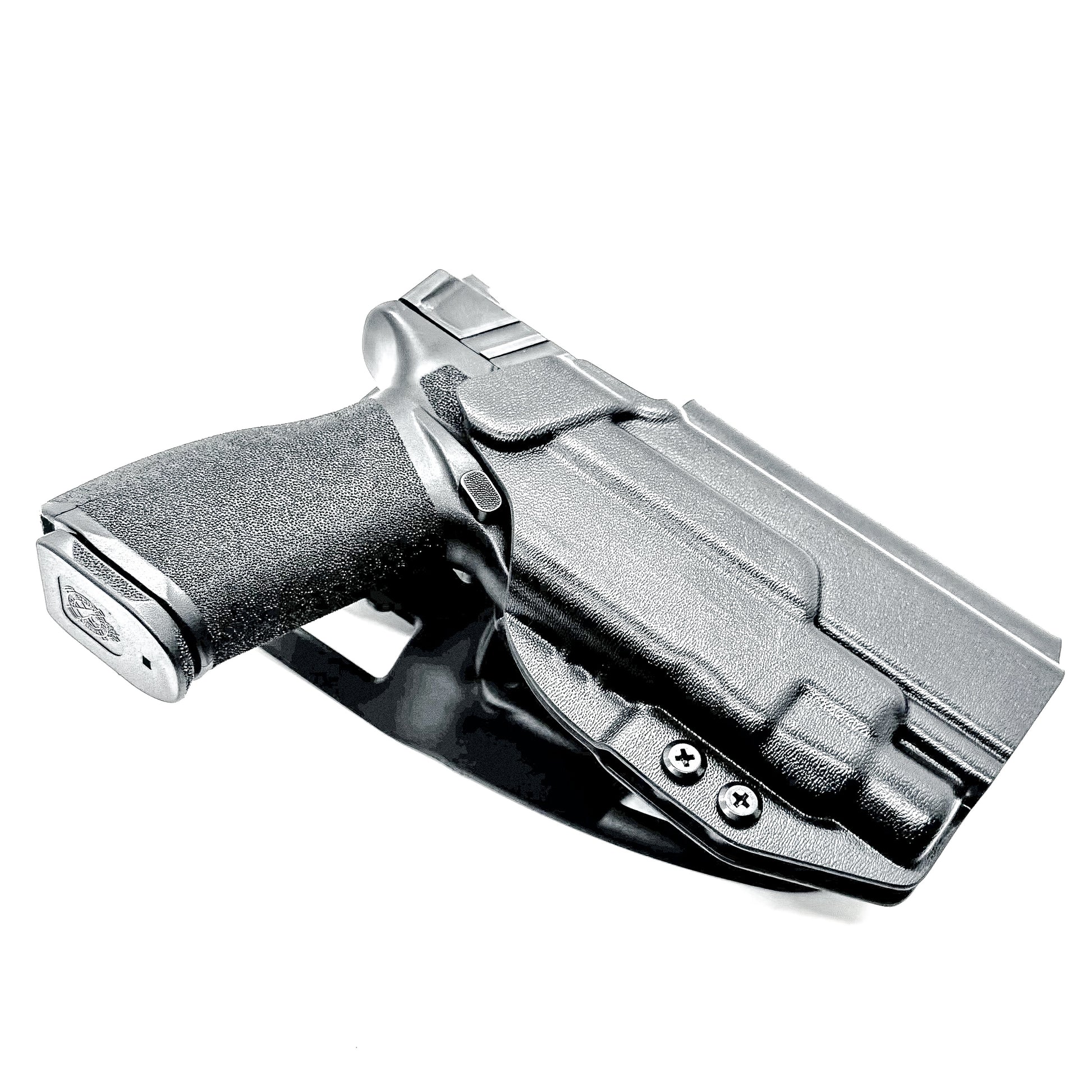 Black Springfield Echelon Duty & Competition Holster with duty drop hanger, Streamlight TLR-7 compatibility