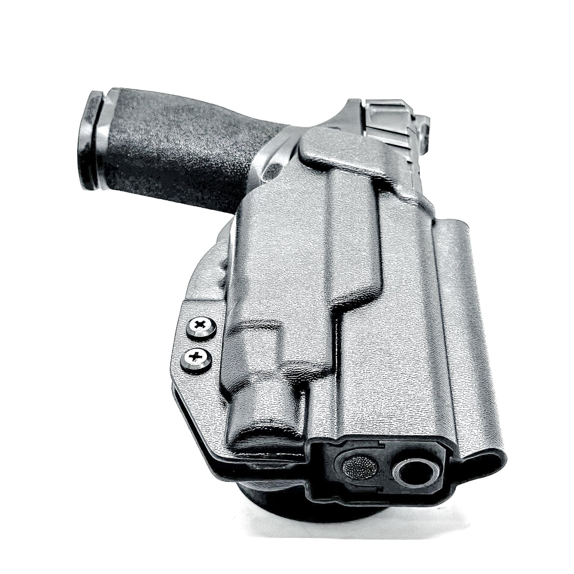 Black Springfield Echelon Duty & Competition Holster with duty drop hanger, Streamlight TLR-7 compatibility