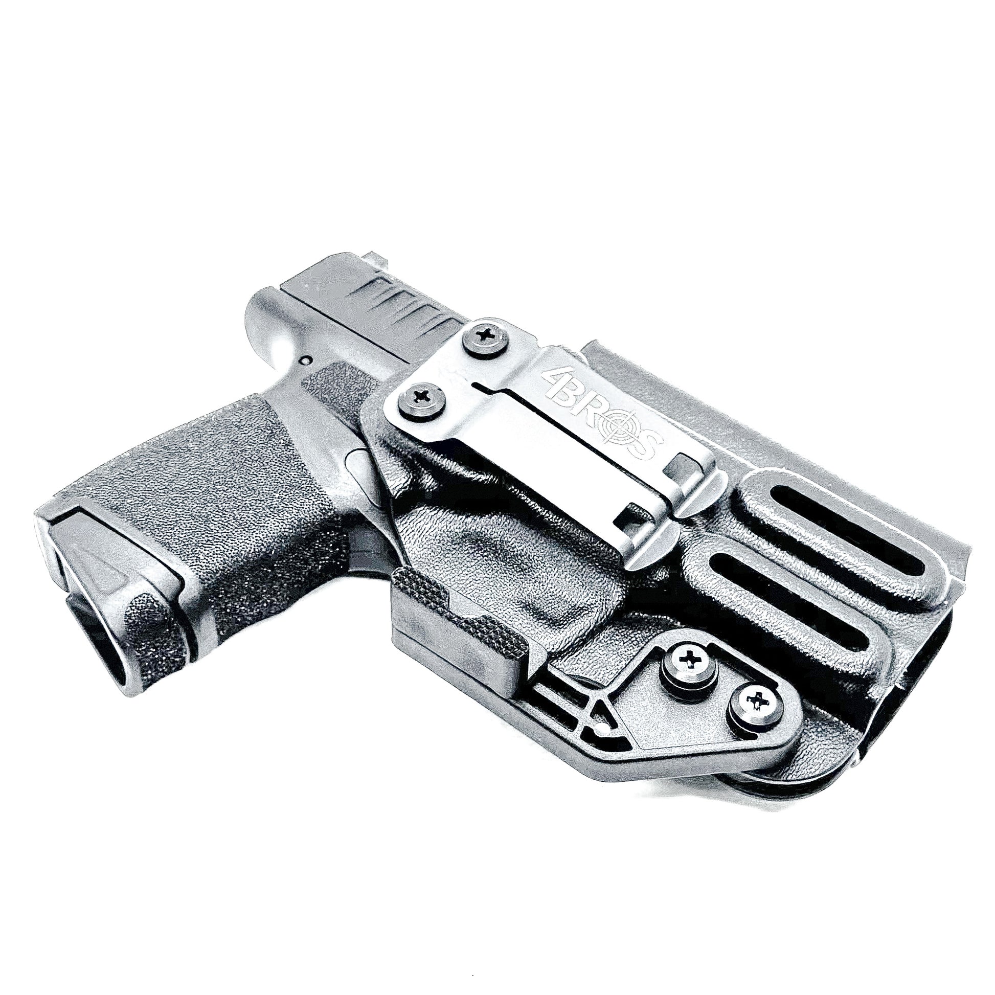 Durable IWB holster for Springfield Armory Hellcat® 3″ Micro-Compact OSP™ .380 ACP Handgun. Adjustable retention, red dot compatible, and made in the USA