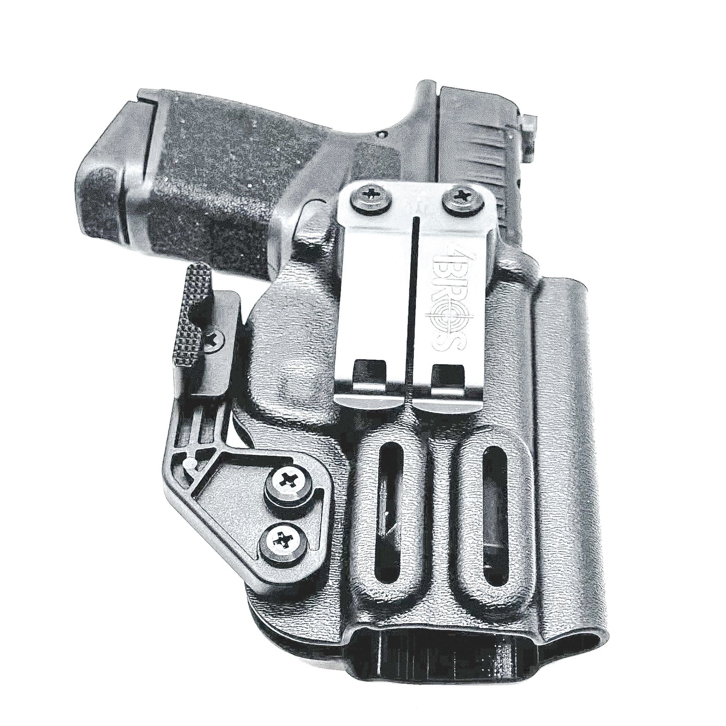 Durable IWB holster for Springfield Armory Hellcat® 3″ Micro-Compact OSP™ .380 ACP Handgun. Adjustable retention, red dot compatible, and made in the USA
