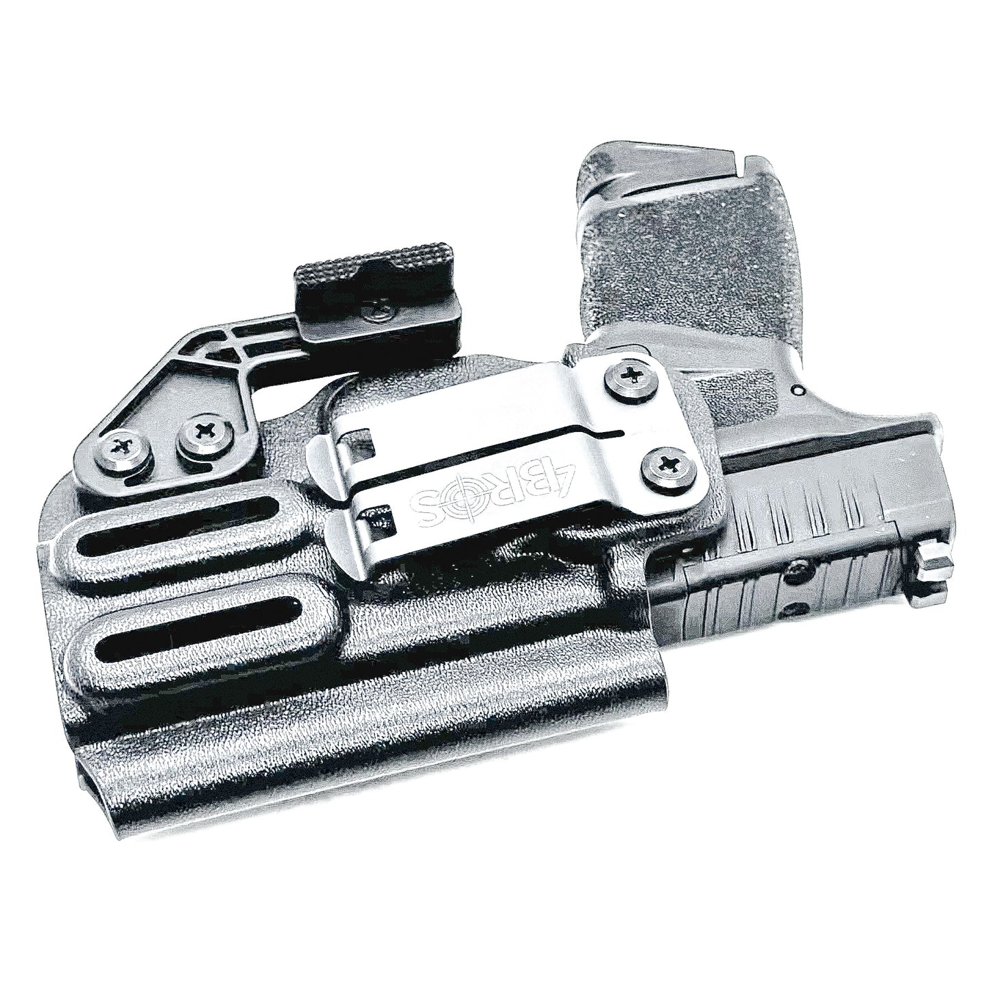 Durable IWB holster for Springfield Armory Hellcat® 3″ Micro-Compact OSP™ .380 ACP Handgun. Adjustable retention, red dot compatible, and made in the USA