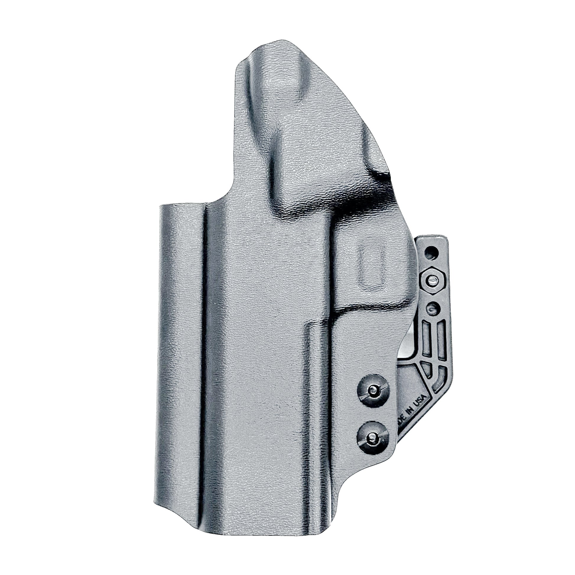 Black Inside Waistband Kydex holster for Springfield Armory 1911 DS Prodigy 4.25" and 3.5". Red dot ready, adjustable retention, Modwing compatible. Made in the USA.