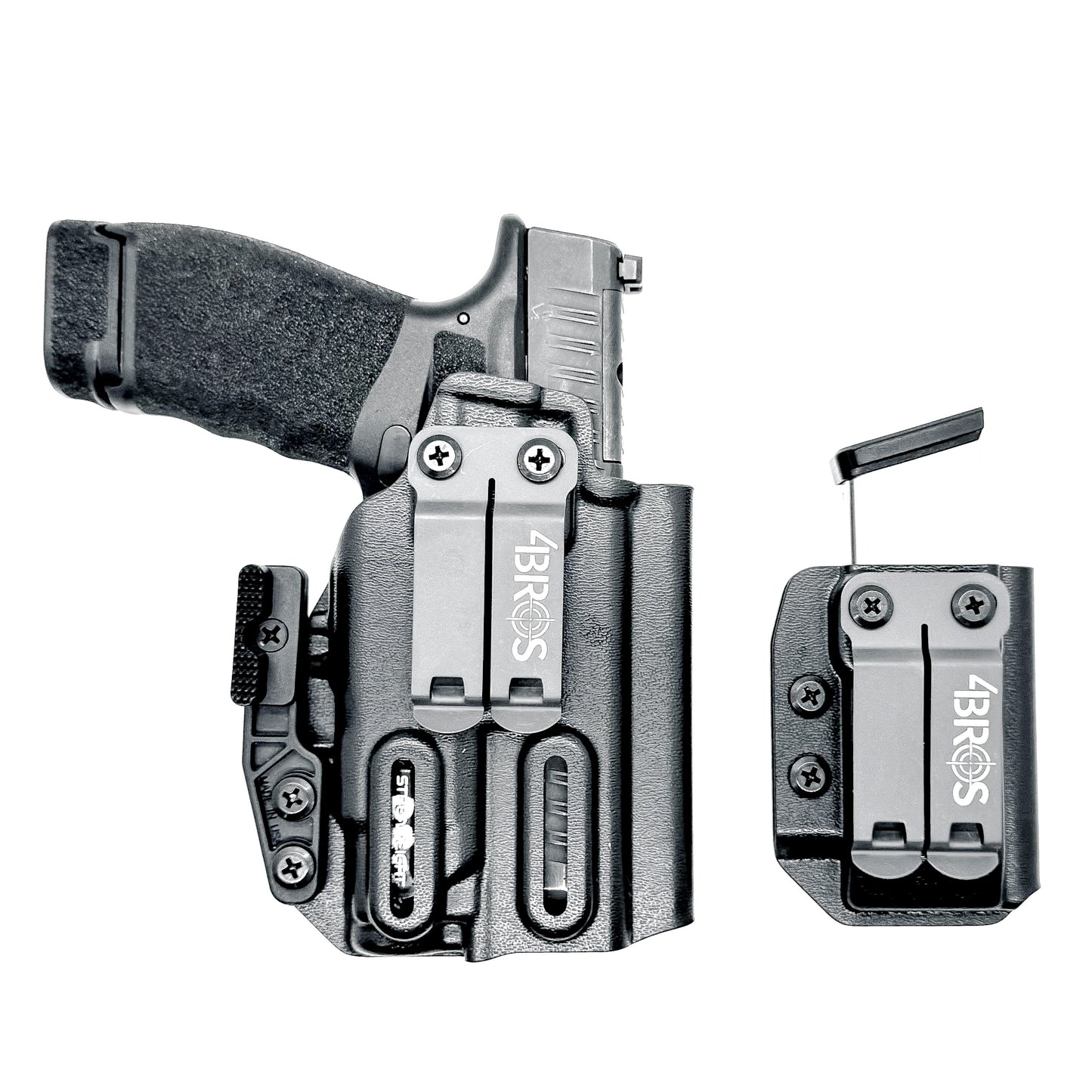 Four Brothers Holsters Inside Waistband IWB & AIWB Holster & Magazine Carrier combo for the Hellcat Pro & Streamlight TLR-7 Sub, TLR-7 X Sub or TLR-7 HL-X Sub.