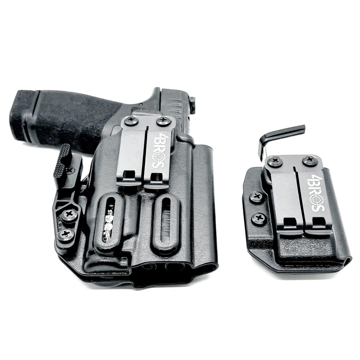 Four Brothers Holsters Inside Waistband IWB & AIWB Holster & Magazine Carrier combo for the Hellcat Pro & Streamlight TLR-7 Sub, TLR-7 X Sub or TLR-7 HL-X Sub.