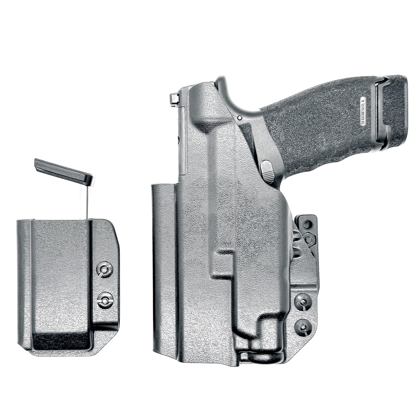 Four Brothers Holsters Inside Waistband IWB & AIWB Holster & Magazine Carrier combo for the Hellcat Pro & Streamlight TLR-7 Sub, TLR-7 X Sub or TLR-7 HL-X Sub.