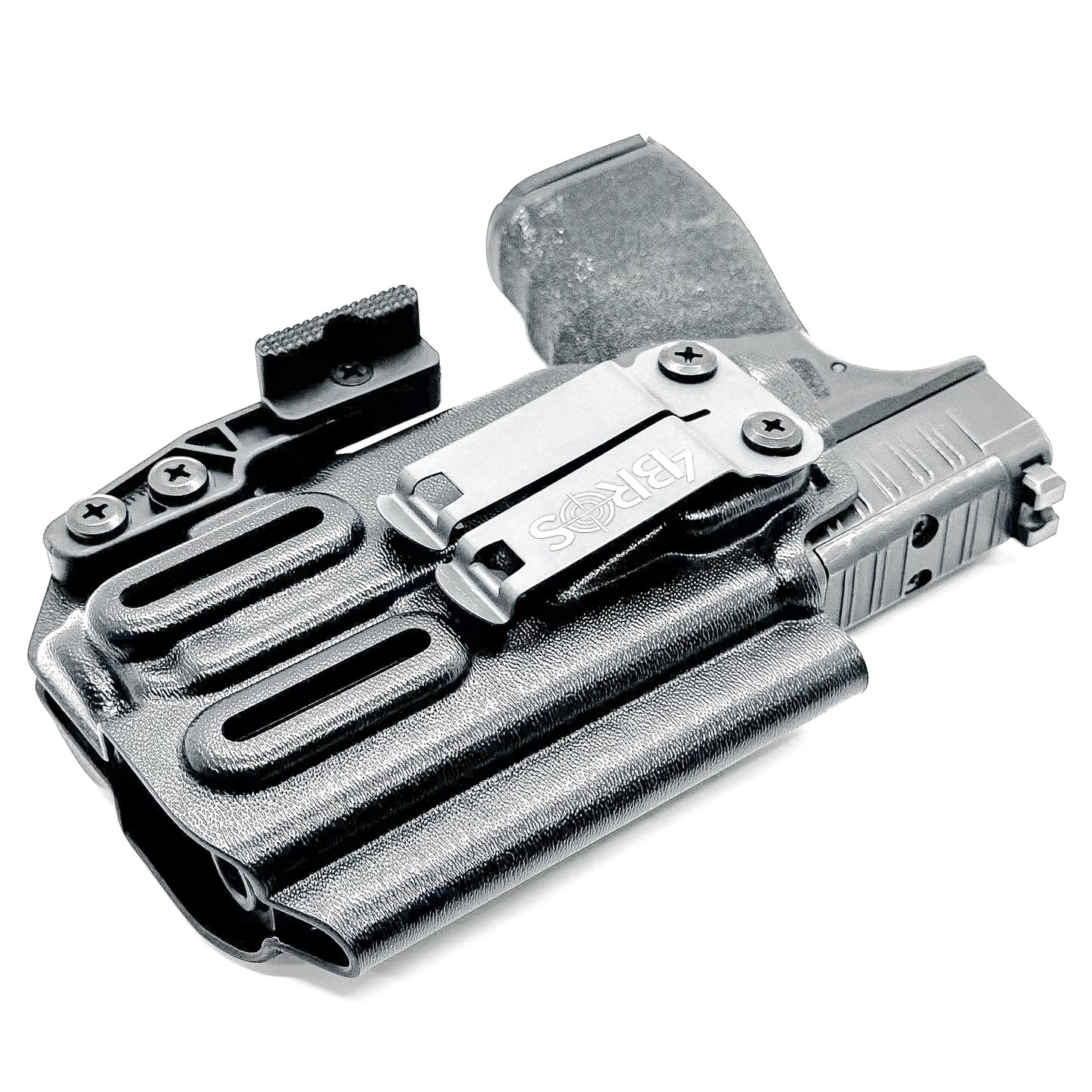 IWB Kydex Inside Waistband Holster for the Springfield Hellcat Pro pistol with the Streamlight TLR-7 X or TLR-7 A, from Four Brothers Holsters.
