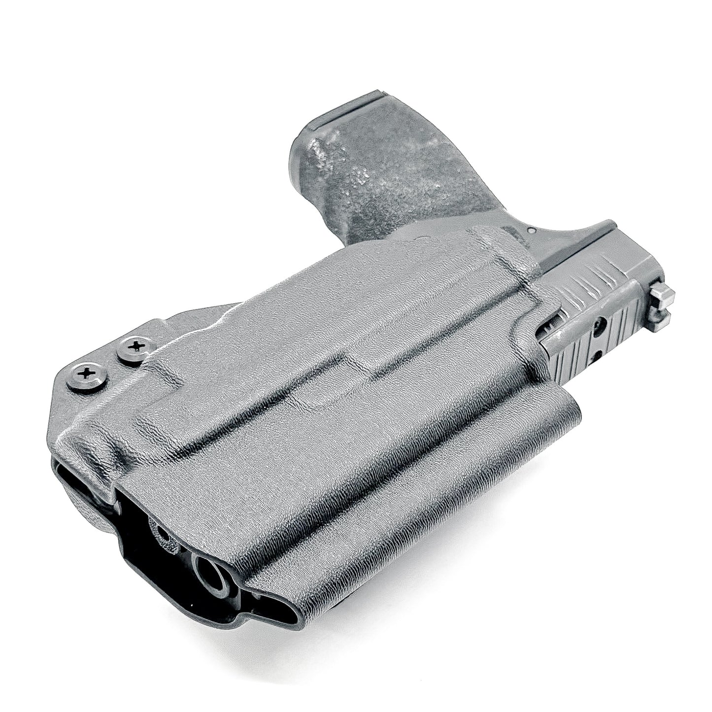 Outside Waistband OWB Holster for the Springfield Hellcat Pro pistol with the Streamlight TLR-7 X or TLR-7 A, shop Four Brothers 4BROS holsters.