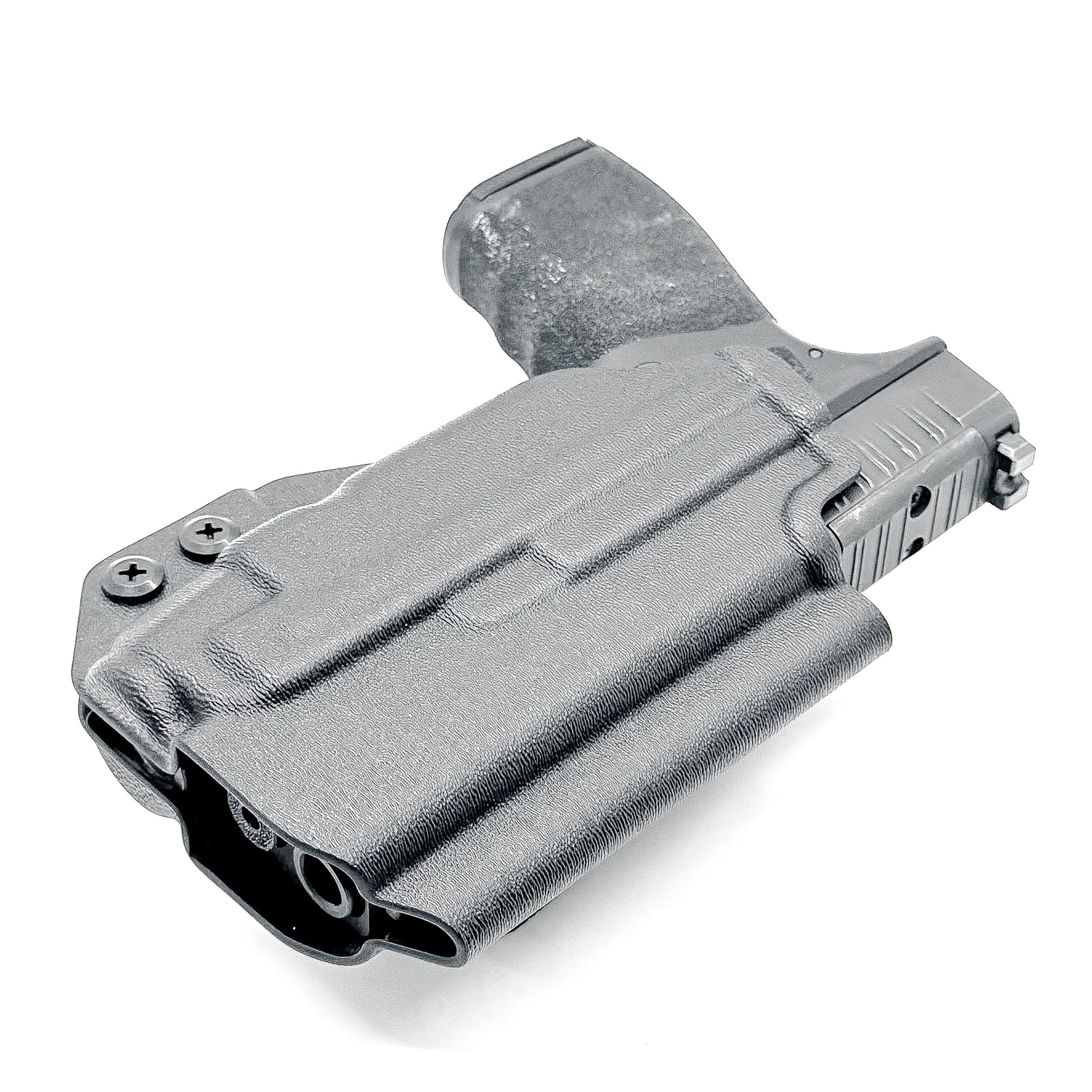 Outside Waistband OWB Holster for the Springfield Hellcat Pro pistol with the Streamlight TLR-7 X or TLR-7 A, shop Four Brothers 4BROS holsters.