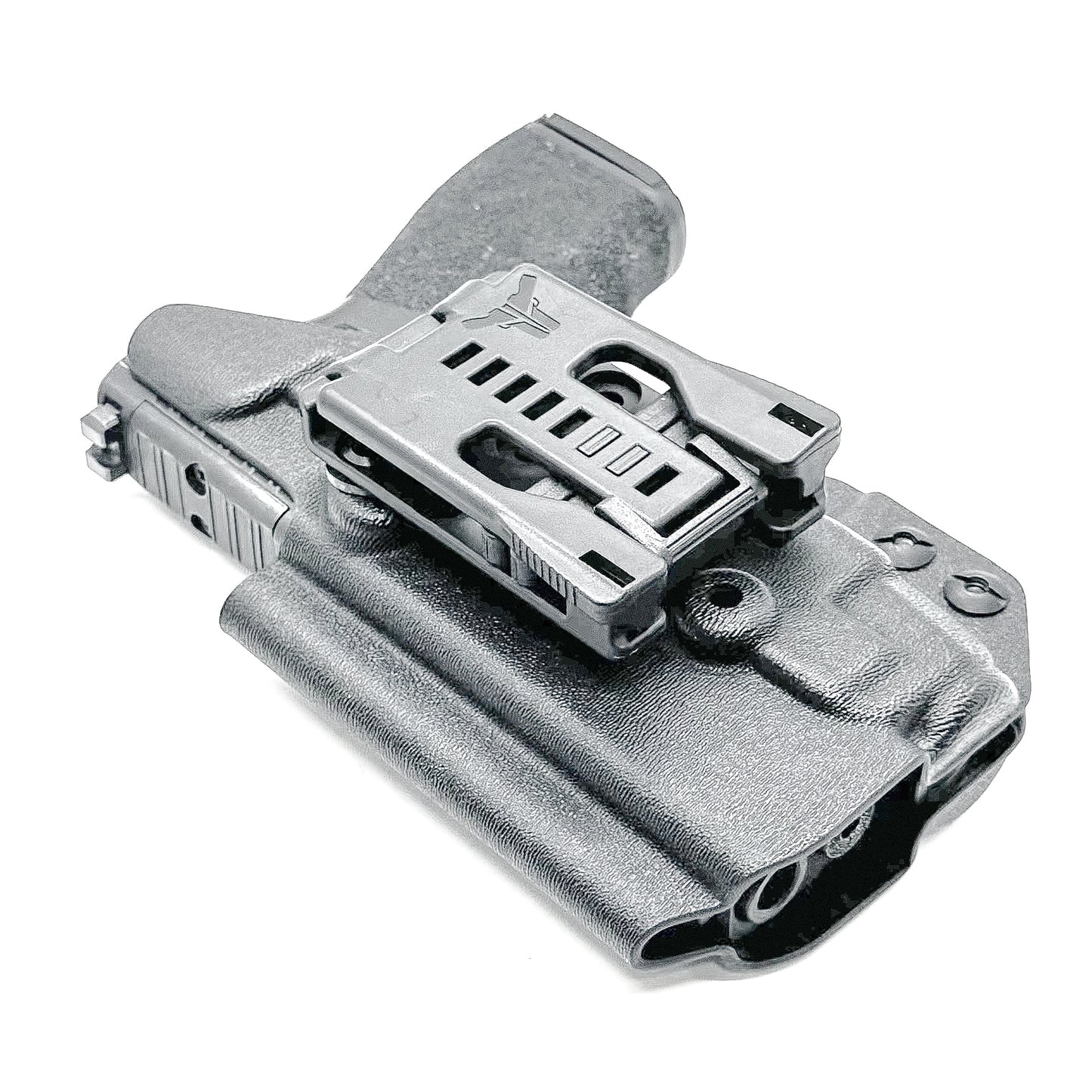 Outside Waistband OWB Holster for the Springfield Hellcat Pro pistol with the Streamlight TLR-7 X or TLR-7 A, shop Four Brothers 4BROS holsters.