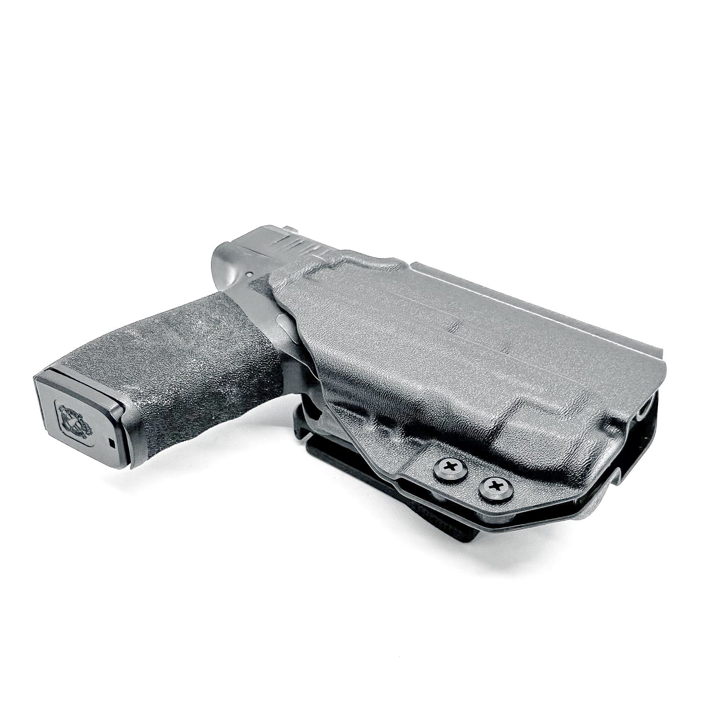 Outside Waistband OWB Holster for the Springfield Hellcat Pro pistol with the Streamlight TLR-7 X or TLR-7 A, shop Four Brothers 4BROS holsters.