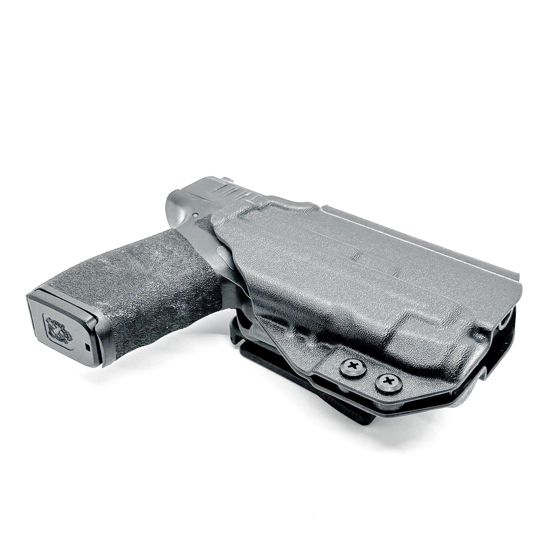 Outside Waistband OWB Holster for the Springfield Hellcat Pro pistol with the Streamlight TLR-7 X or TLR-7 A, shop Four Brothers 4BROS holsters.