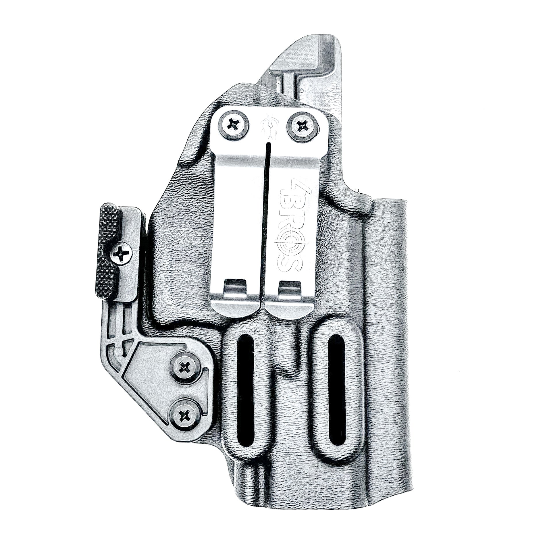 Inside Waistband (IWB) holster for the Springfield Armory Echelon 4.0C pistol in black with DCC Monoblock and Modwing.