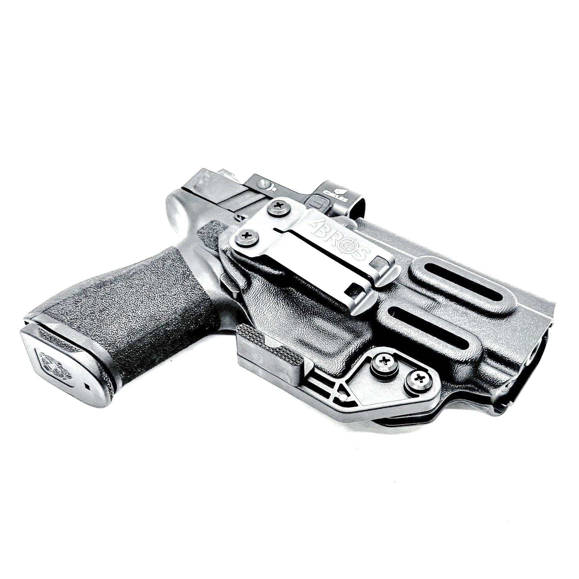 Inside Waistband (IWB) holster for the Springfield Armory Echelon 4.0C pistol in black with DCC Monoblock and Modwing.