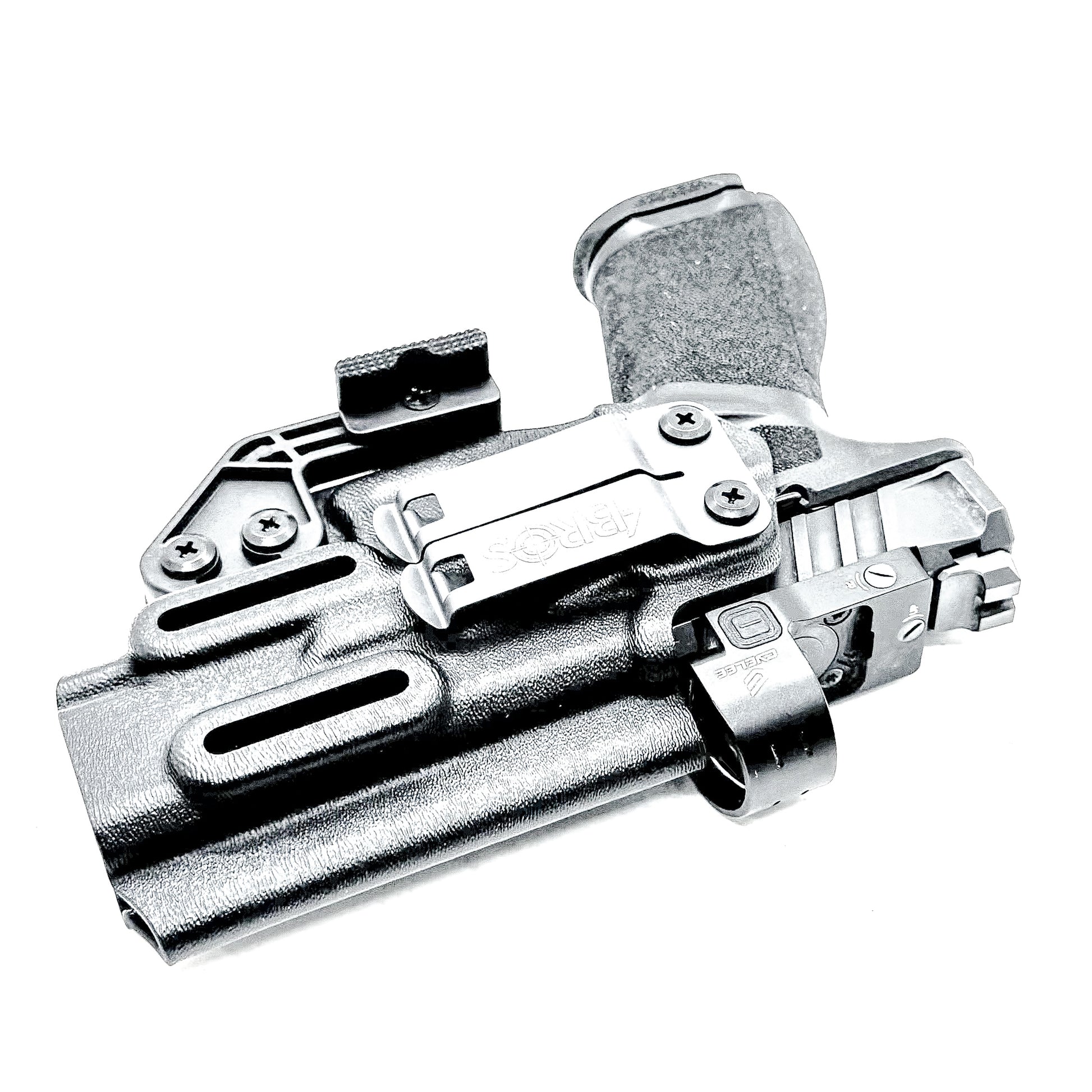 Inside Waistband (IWB) holster for the Springfield Armory Echelon 4.0C pistol in black with DCC Monoblock and Modwing.