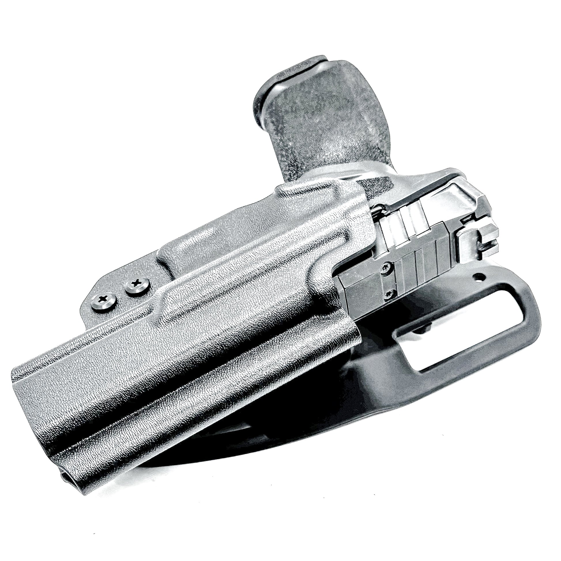 Black Duty and Competition holster for the Springfield Armory Echelon with Duty Drop attachment.