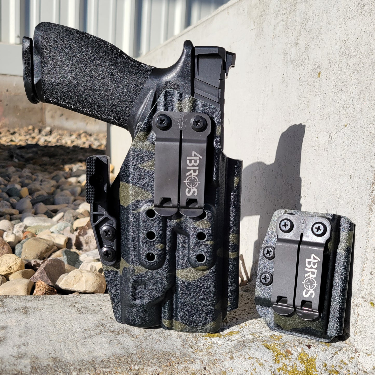 For the best IWB Kydex Inside Waistband Holster for the Springfield Armory Echelon with the Holosun P.ID, P.ID HC, shop Four Brothers 4BROS Holsters.