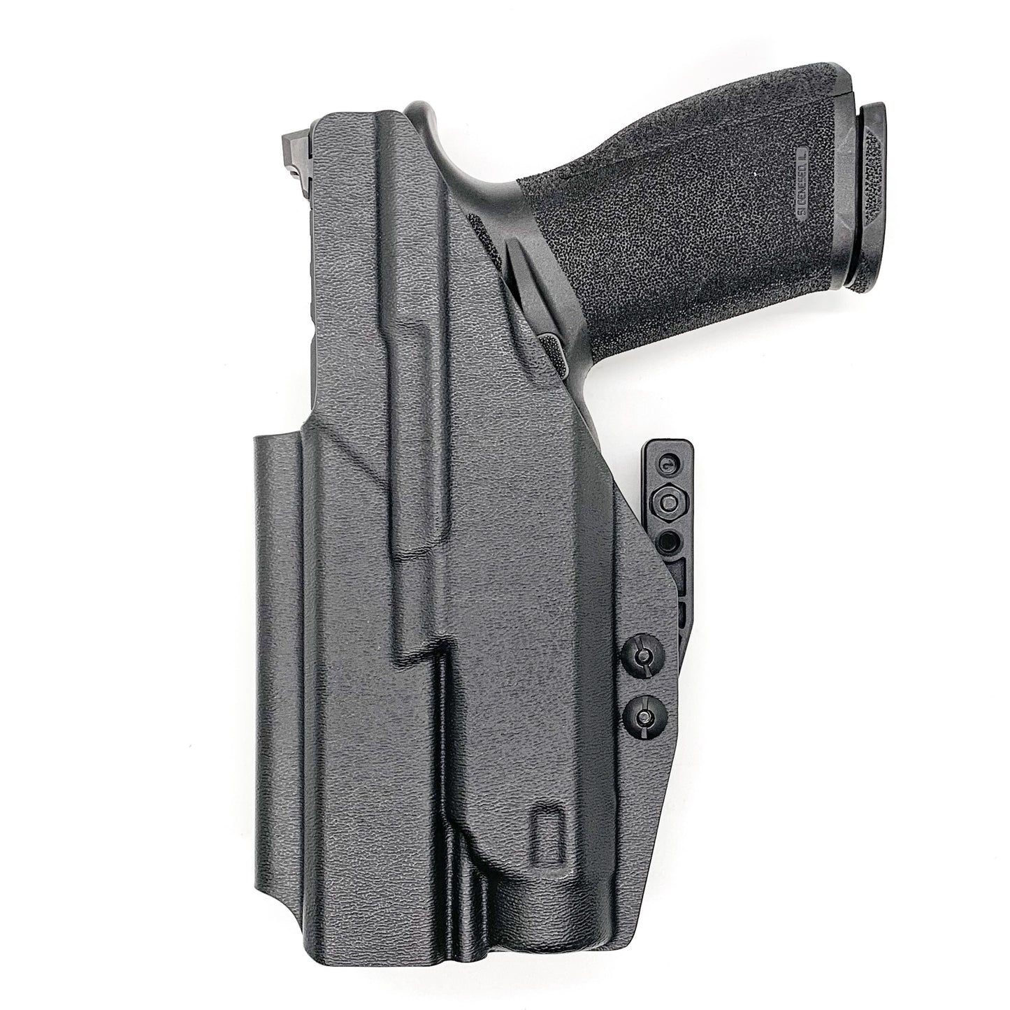 For the best IWB Kydex Inside Waistband Holster for the Springfield Armory Echelon with the Holosun P.ID, P.ID HC, shop Four Brothers 4BROS Holsters.