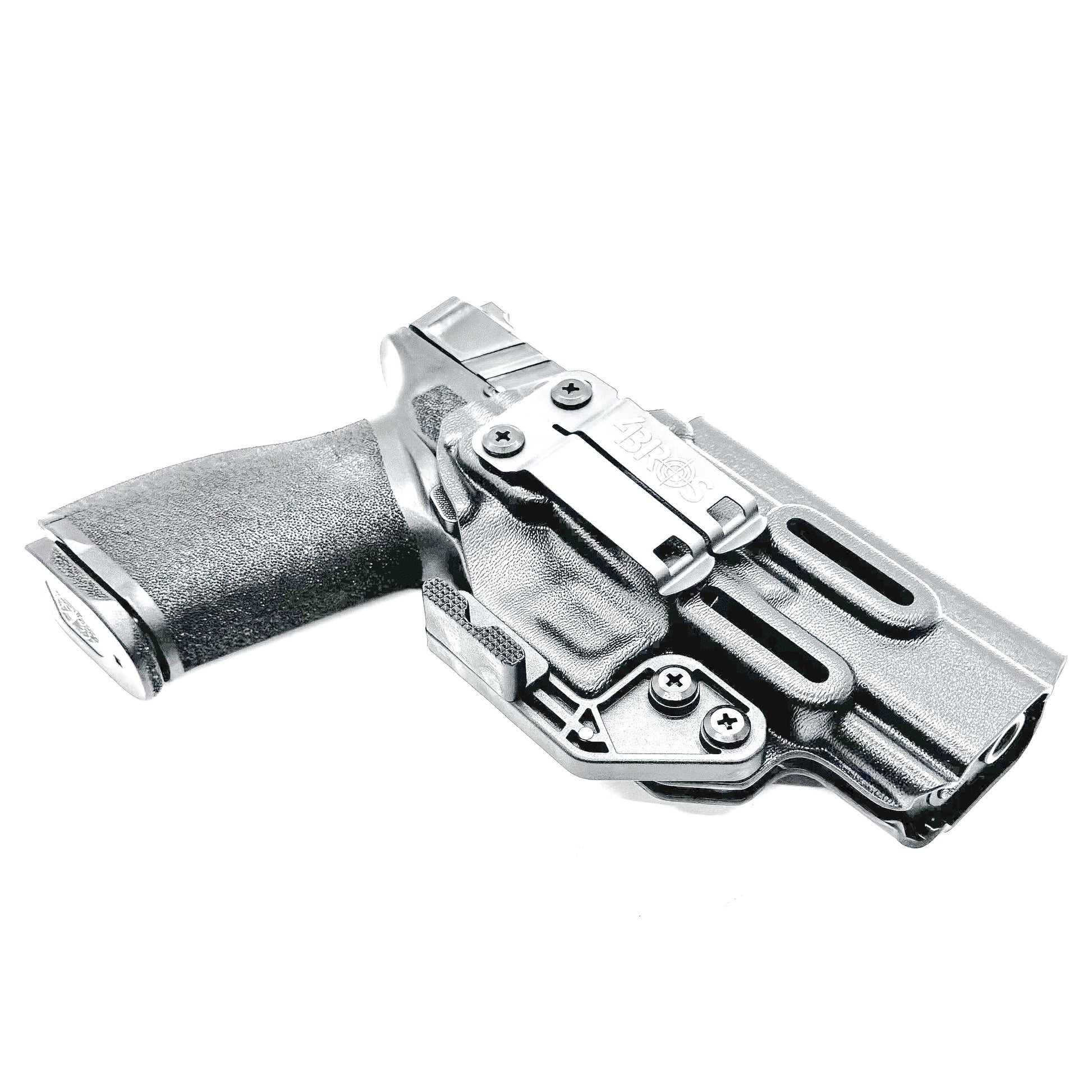 Inside Waistband (IWB) Holster for the Springfield Armory Echelon shown in Black with DCC Monoblock and Modwing.