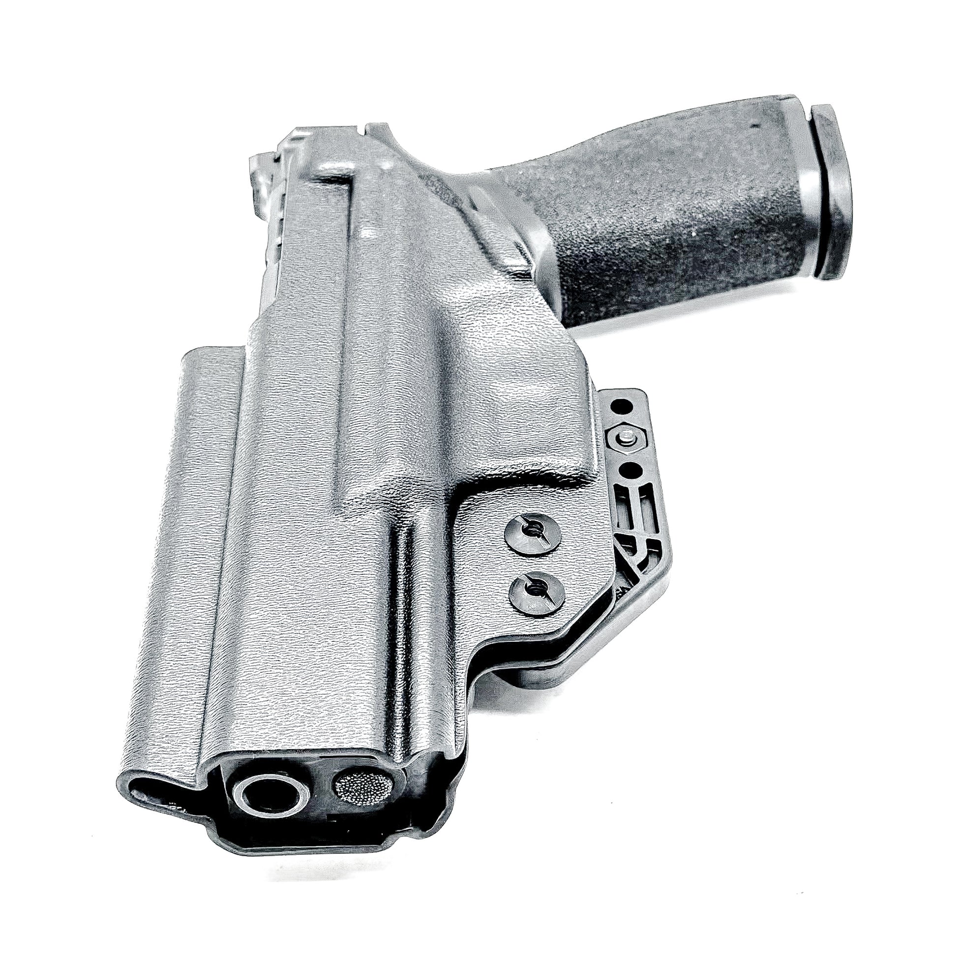 Inside Waistband (IWB) Holster for the Springfield Armory Echelon shown in Black with DCC Monoblock and Modwing.