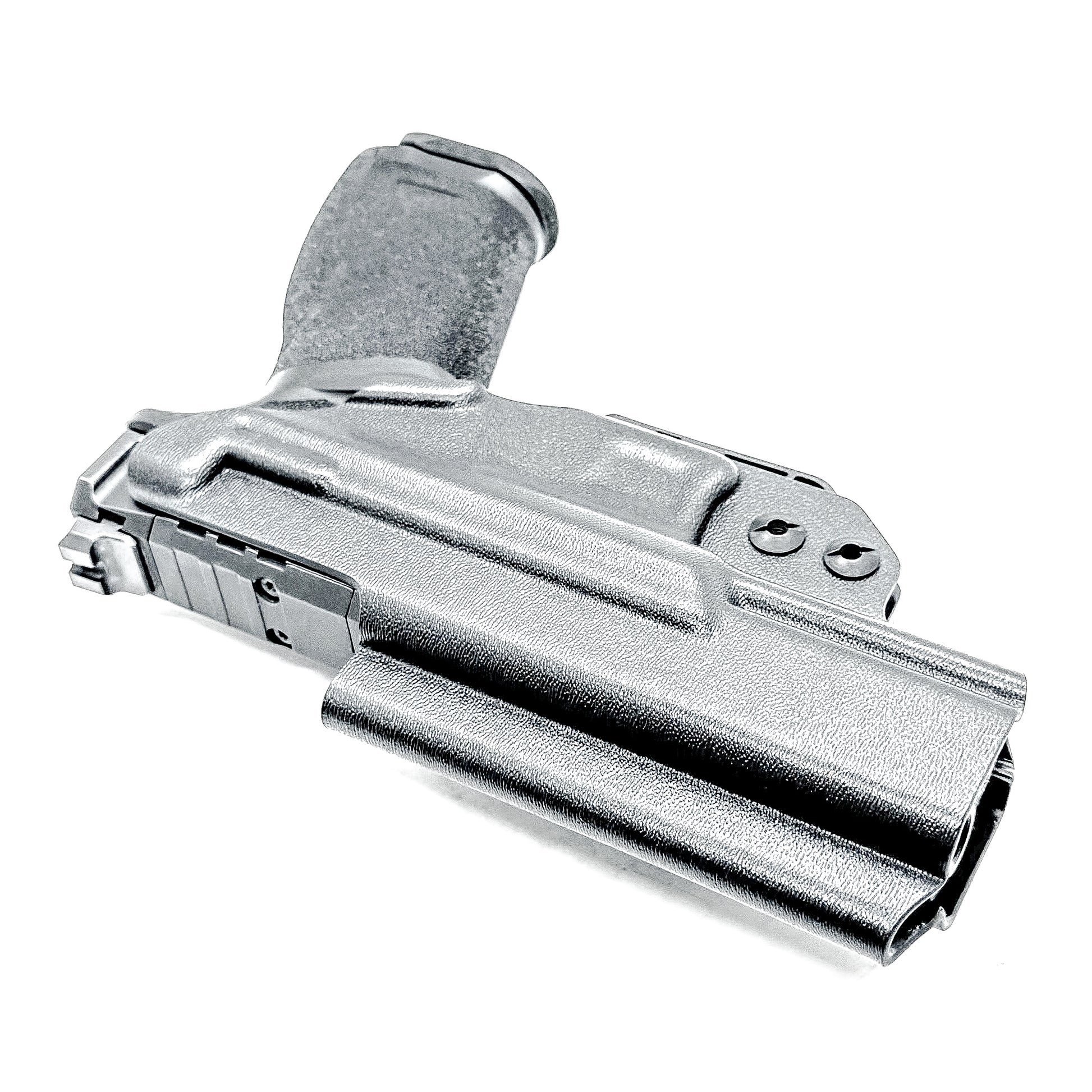 Inside Waistband (IWB) Holster for the Springfield Armory Echelon shown in Black with DCC Monoblock and Modwing.