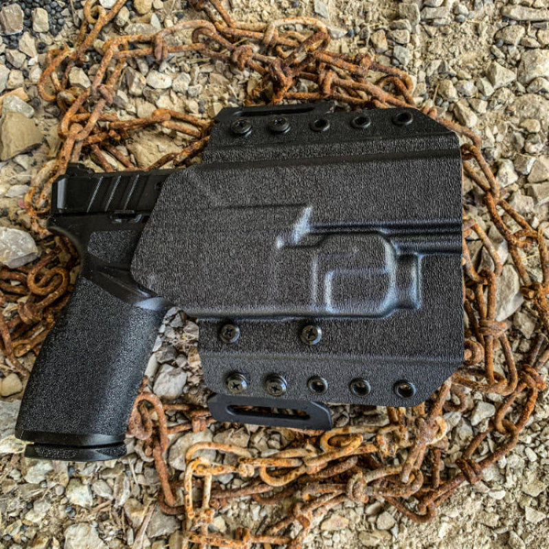 OWB Outside Waistband Kydex holster for Springfield Armory Echelon & TLR-7 X/A holster, adjustable retention, open muzzle, optic/red dot ready. Made in USA.