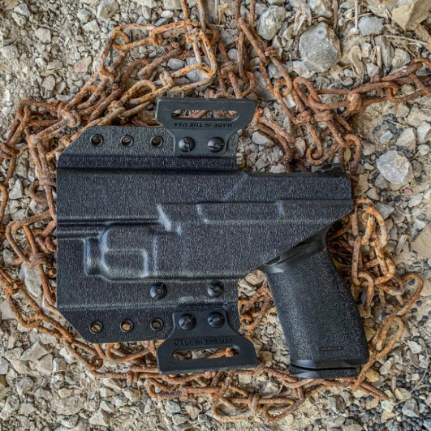 OWB Outside Waistband Kydex holster for Springfield Armory Echelon & TLR-7 X/A holster, adjustable retention, open muzzle, optic/red dot ready. Made in USA.