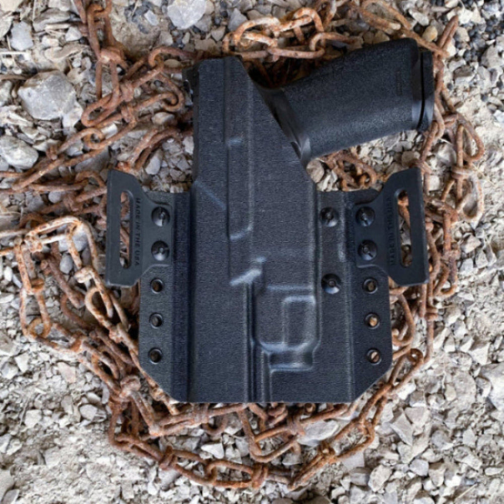 OWB Outside Waistband Kydex holster for Springfield Armory Echelon & TLR-7 X/A holster, adjustable retention, open muzzle, optic/red dot ready. Made in USA.