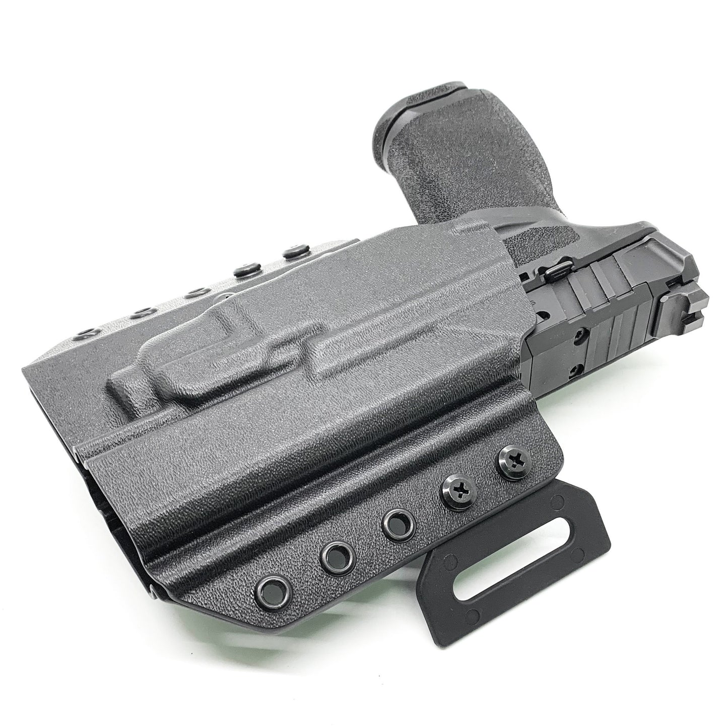 OWB Outside Waistband Kydex holster for Springfield Armory Echelon & TLR-7 X/A holster, adjustable retention, open muzzle, optic/red dot ready. Made in USA.