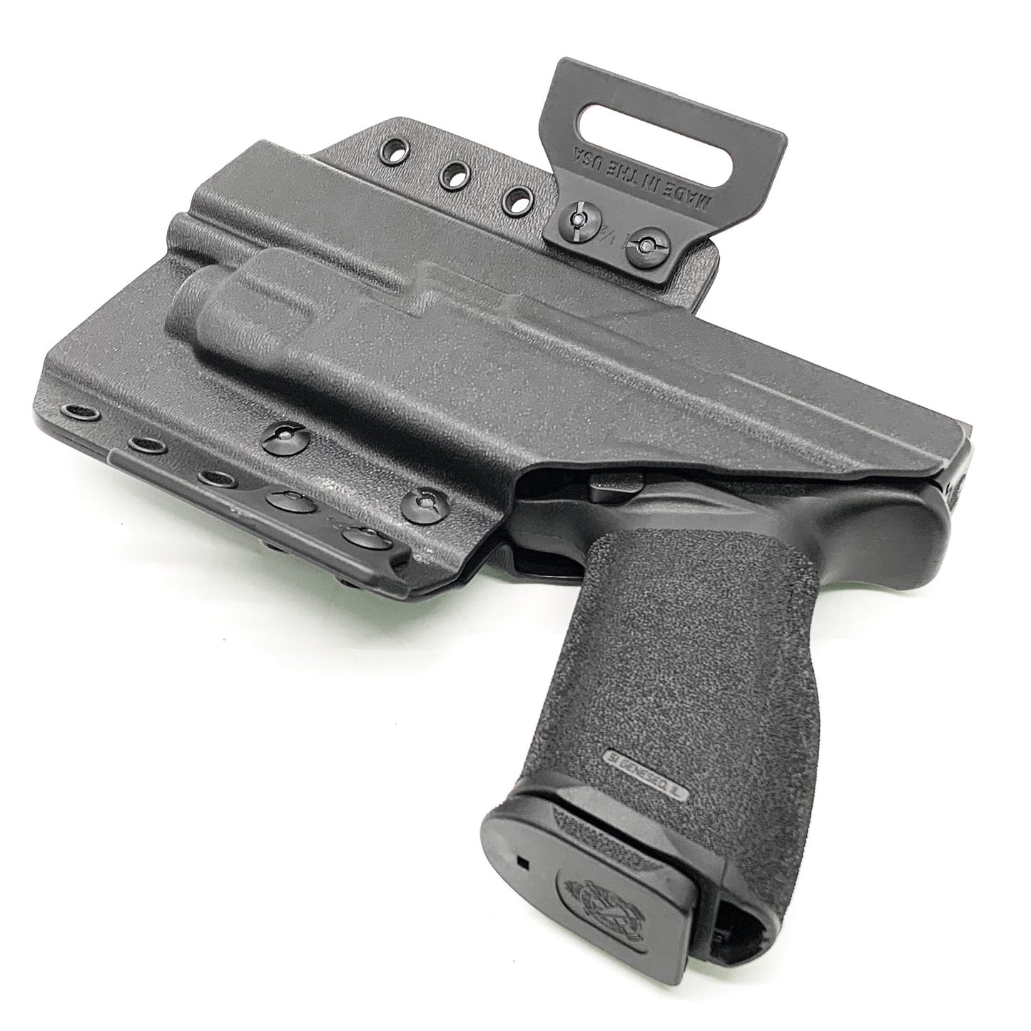 OWB Outside Waistband Kydex holster for Springfield Armory Echelon & TLR-7 X/A holster, adjustable retention, open muzzle, optic/red dot ready. Made in USA.