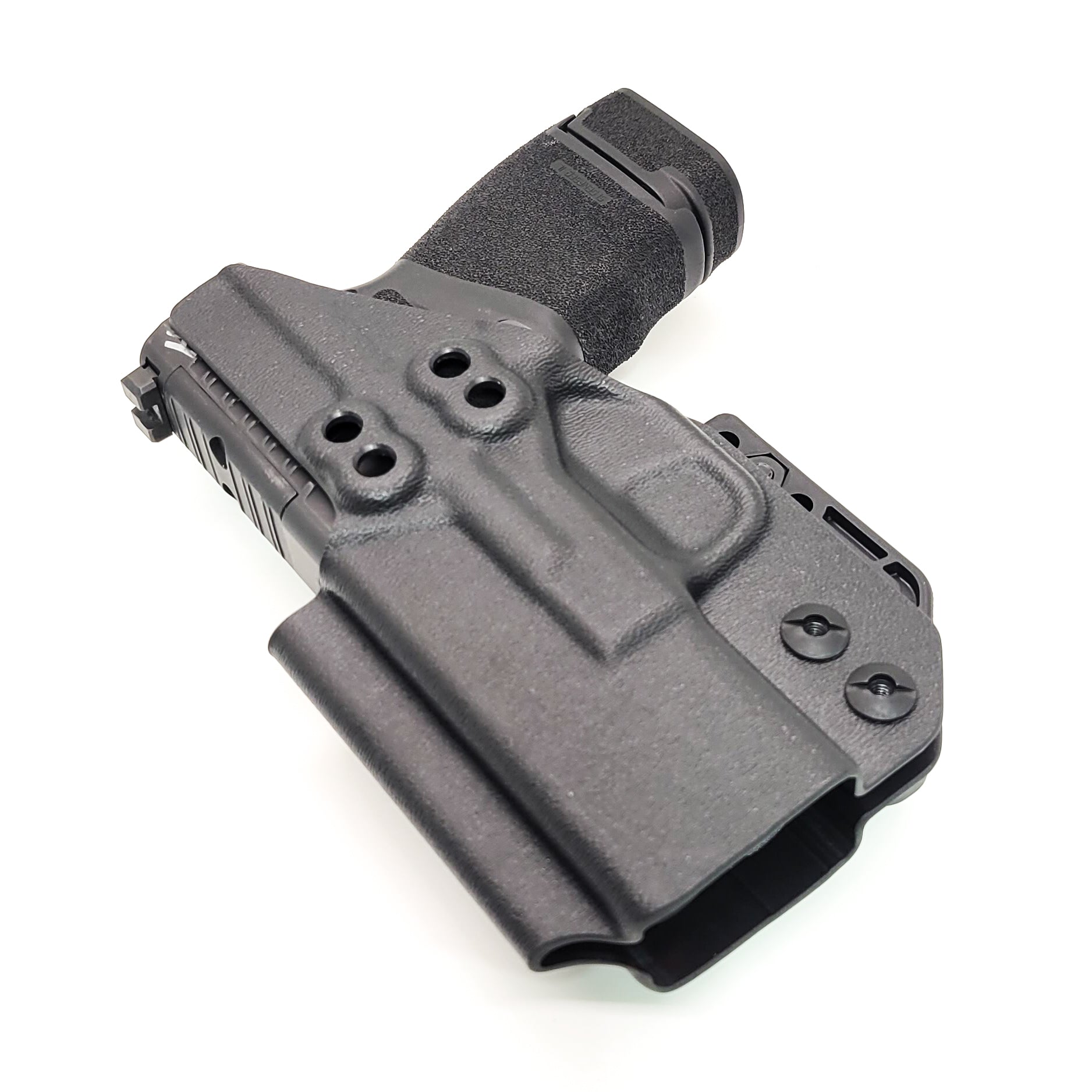 For the best, comfortable, IWB AIWB Inside Waistband Holster for the Springfield Armory Hellcat, shop Four Brothers 4BROS Holsters.  Proudly made in the USA.