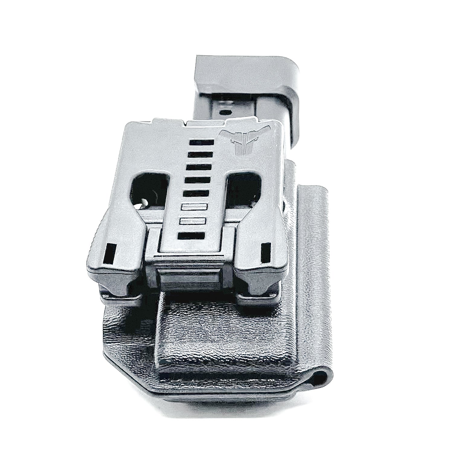 Black OWB Outside Waistband Kydex Magazine Pouch designed to fit the Springfield Armory Prodigy Magazine from Four Brothers Holsters. Made in the USA.