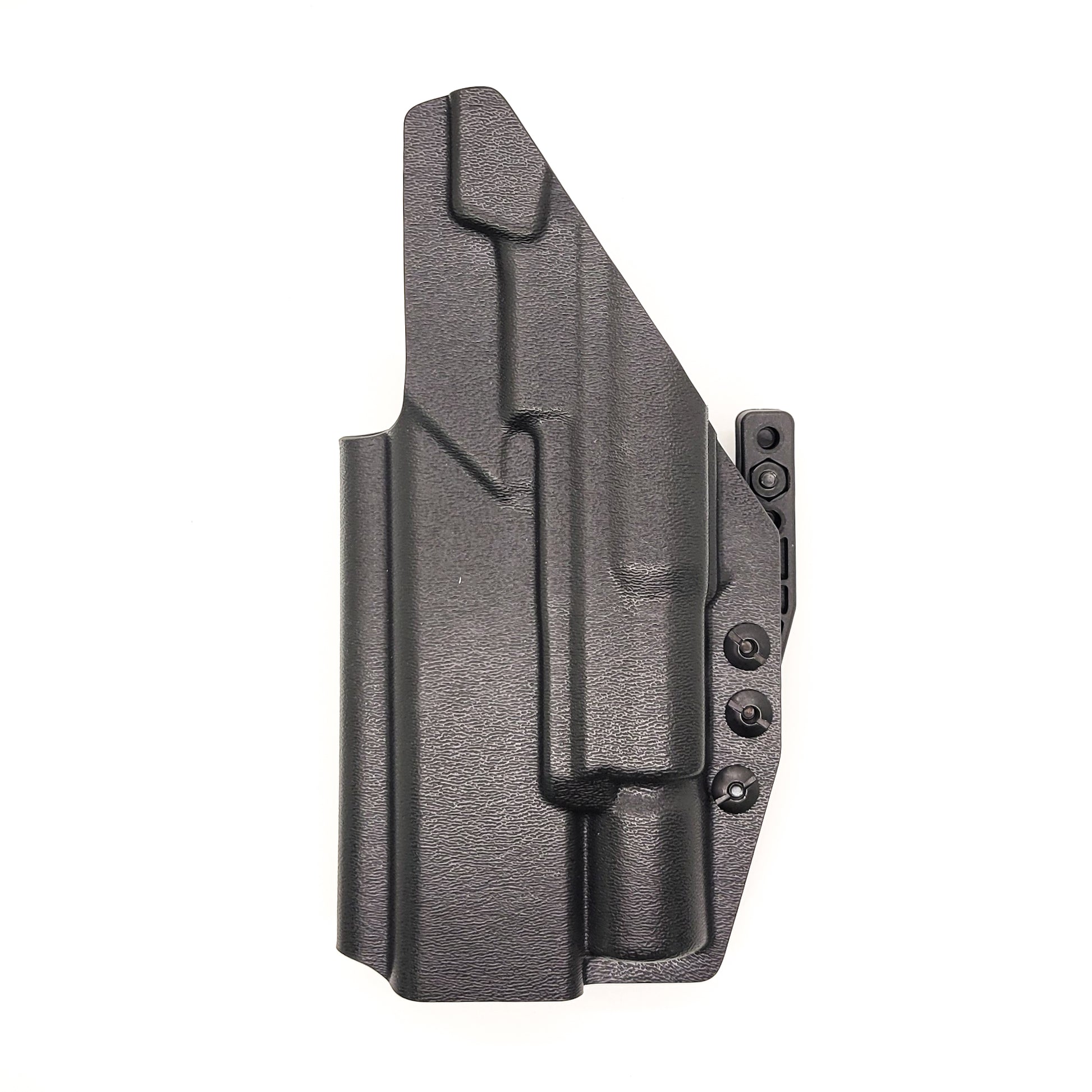 For the best IWB Kydex Inside Waistband Holster for the Springfield Armory 1911 DS Prodigy 5" & 4.25" & Surefire X300U A or B shop Four Brothers Holsters.