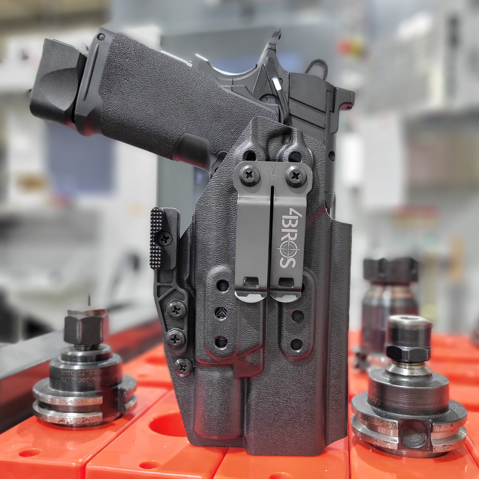 For the best IWB Kydex Inside Waistband Holster for the Springfield Armory 1911 DS Prodigy 5" & 4.25" & Surefire X300U A or B shop Four Brothers Holsters.