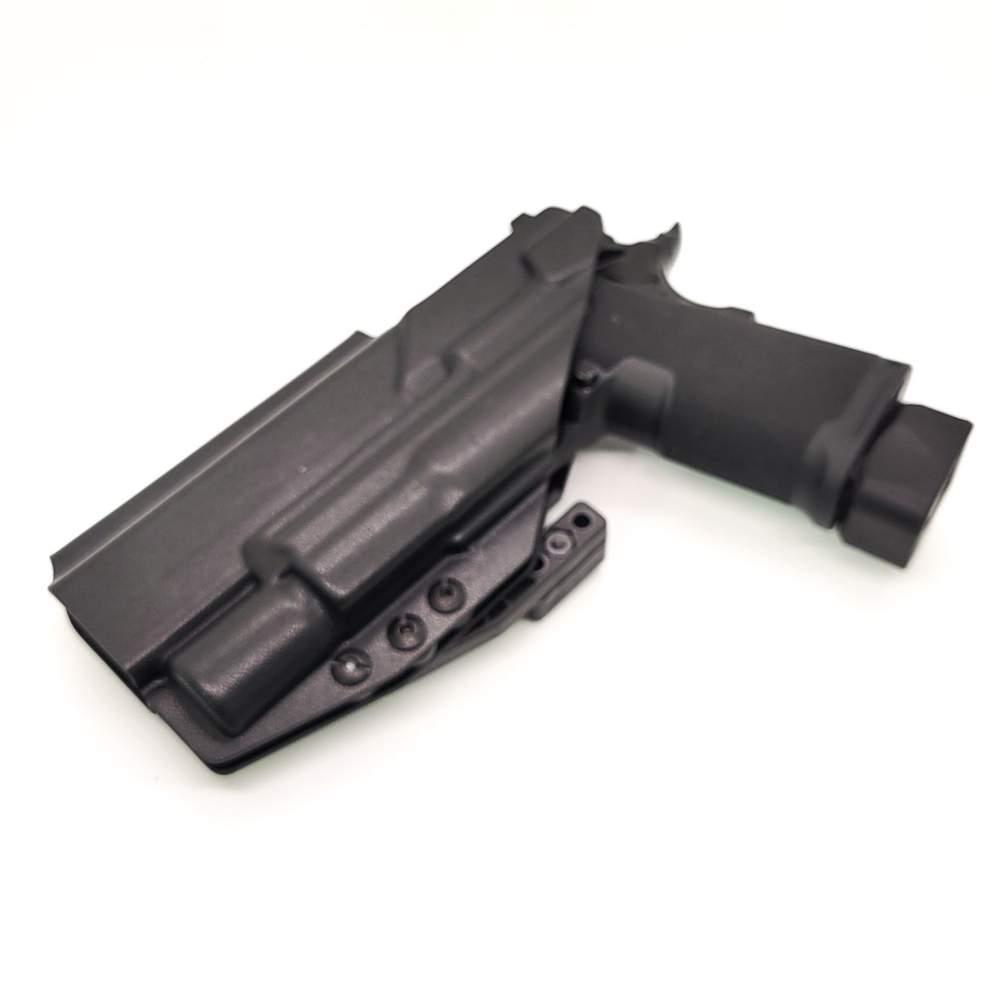 For the best IWB Kydex Inside Waistband Holster for the Springfield Armory 1911 DS Prodigy 5" & 4.25" & Surefire X300U A or B shop Four Brothers Holsters.