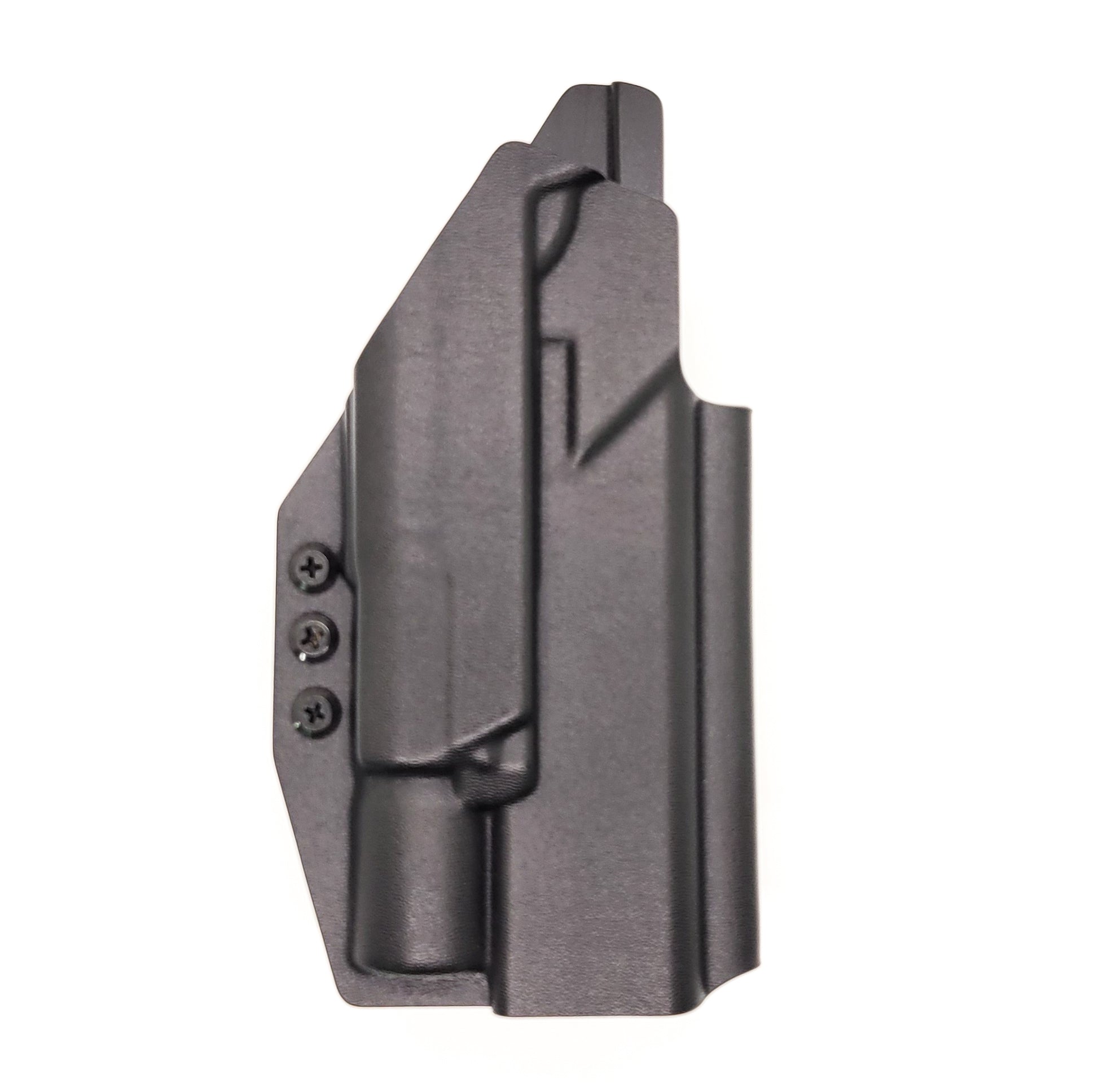 For the best Outside Waistband OWB Holster for the Springfield Armory 1911 DS Prodigy 5" & 4.25" and Surefire X300U A or B, shop Four Brothers 4BROS Holsters.