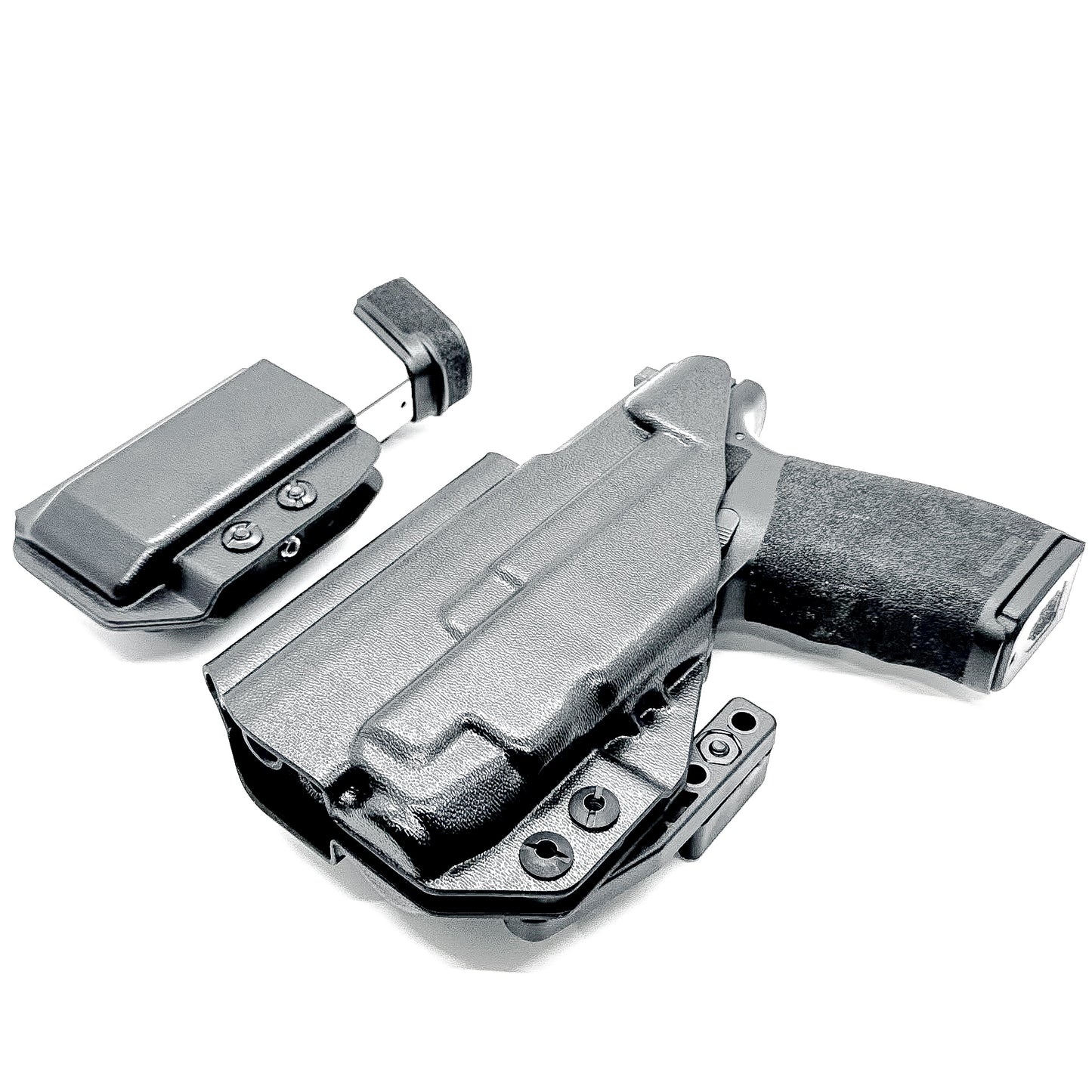 Four Brothers Holsters Inside Waistband IWB & AIWB Holster & Magazine Carrier combo for the Springfiled Armory Hellcat Pro & Streamlight TLR-7 X or TLR-7 A.