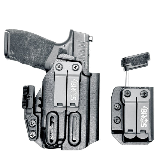 Four Brothers Holsters Inside Waistband IWB & AIWB Holster & Magazine Carrier combo for the Springfield Armory Hellcat Pro & Streamlight TLR-7 X or TLR-7 A.