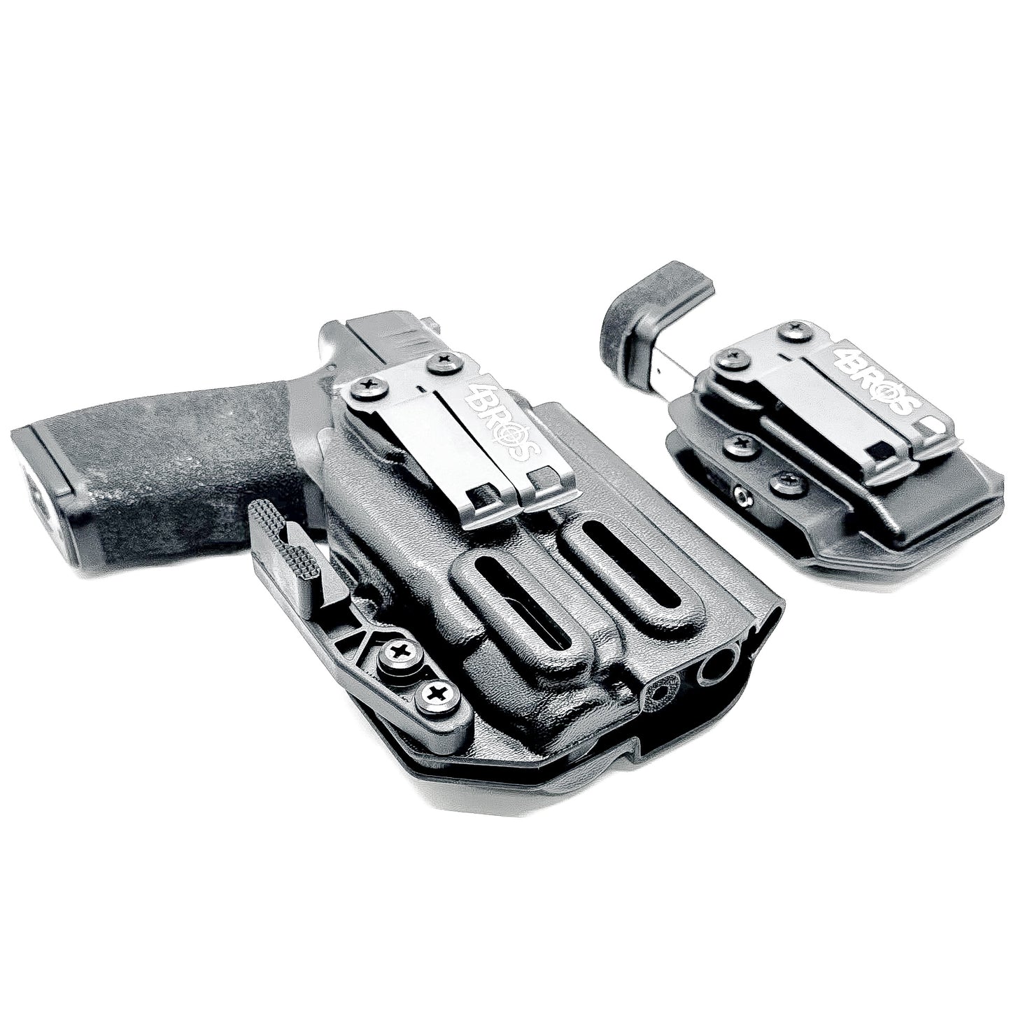 Four Brothers Holsters Inside Waistband IWB & AIWB Holster & Magazine Carrier combo for the Springfiled Armory Hellcat Pro & Streamlight TLR-7 X or TLR-7 A.