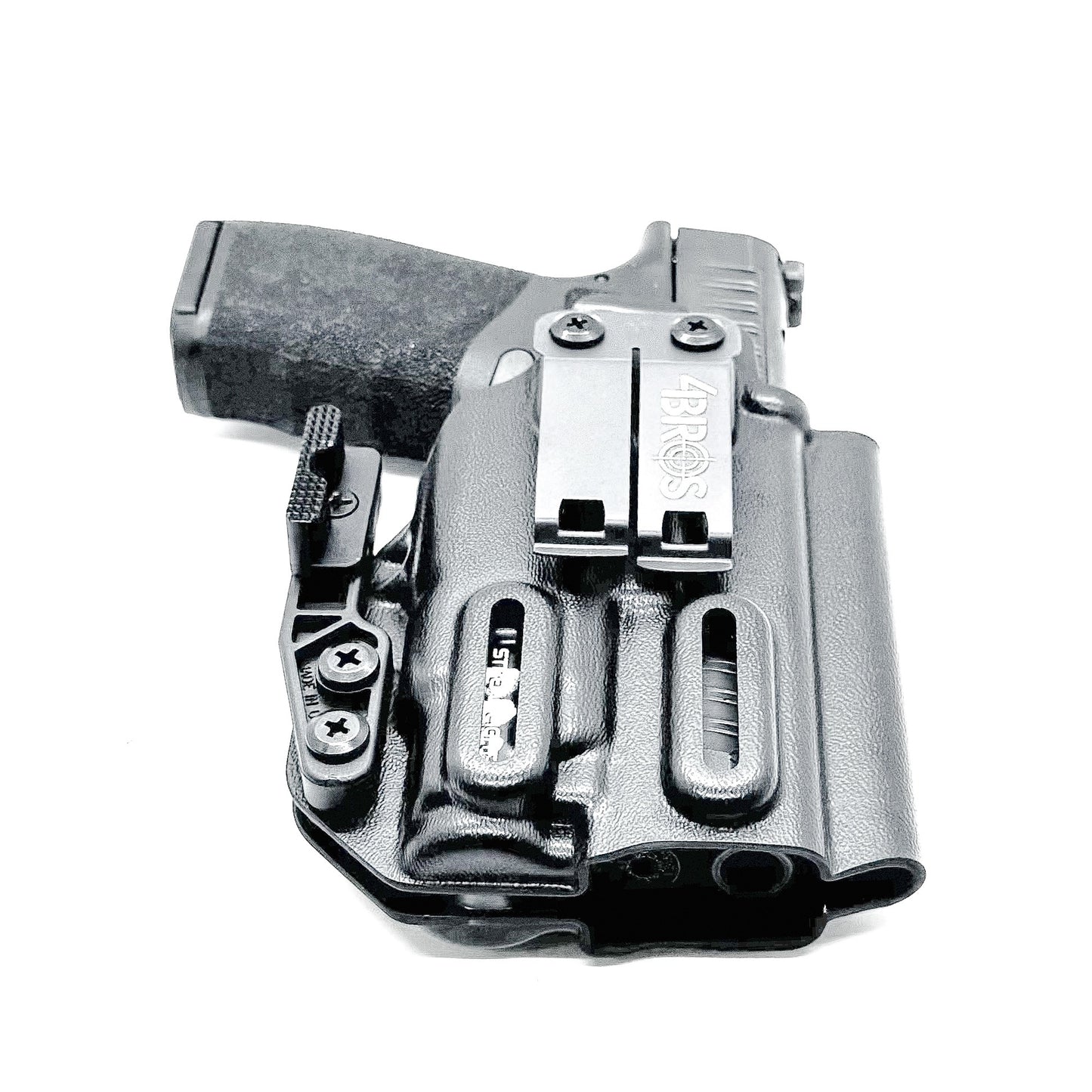 Inside Waistband holster for the Hellcat Pro & Streamlight TLR-7 Sub with DCC Monoblock and Modwing in Black.