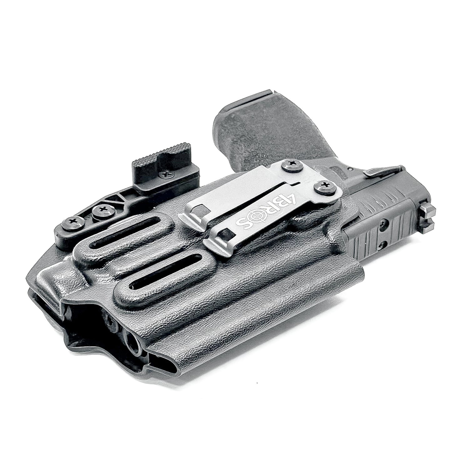 For the best IWB AIWB Inside Waistband Holster for the Springfield Hellcat Pro & Pro Comp pistol & Streamlight TLR-7 HL-X, X, or A, shop Four Brothers Holsters