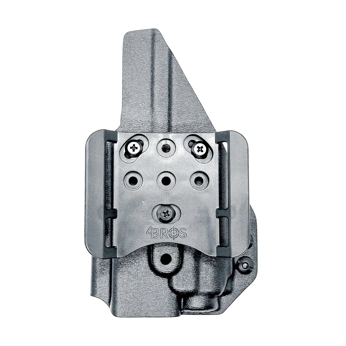Outside Waistband holster for the Springfield Hellcat Pro with TLR-8A light in black with the 4Bros 1.5" belt slide.