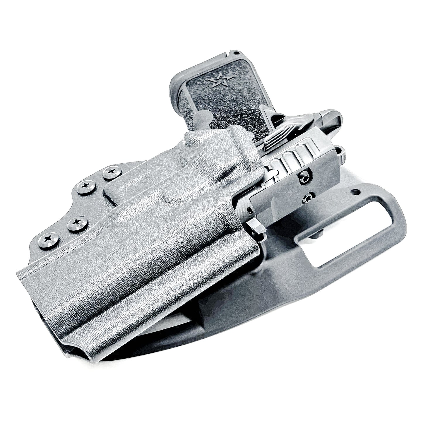 Precision-fit OWB outside the waistband duty & competition holster for the Staccato HD C3.6 from Four Brothers. Durable, secure, and made in the USA.
