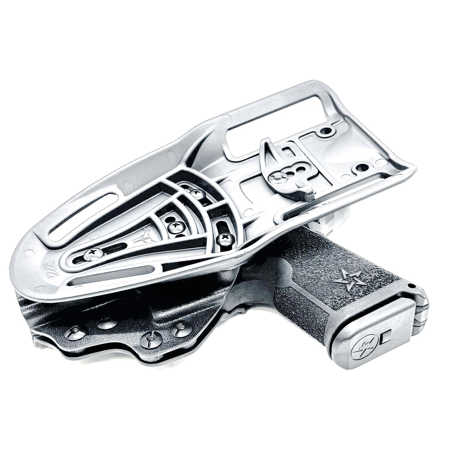 Precision-fit OWB outside the waistband duty & competition holster for the Staccato HD C3.6 from Four Brothers. Durable, secure, and made in the USA.