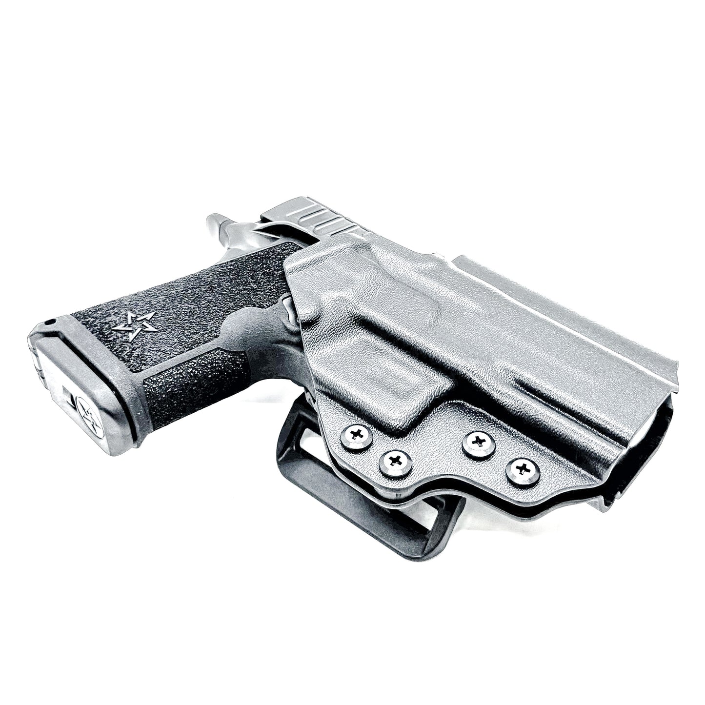 Precision-fit OWB outside the waistband holster for the Staccato HD C3.6 from Four Brothers. Durable, secure, and optics-ready with adjustable retention.